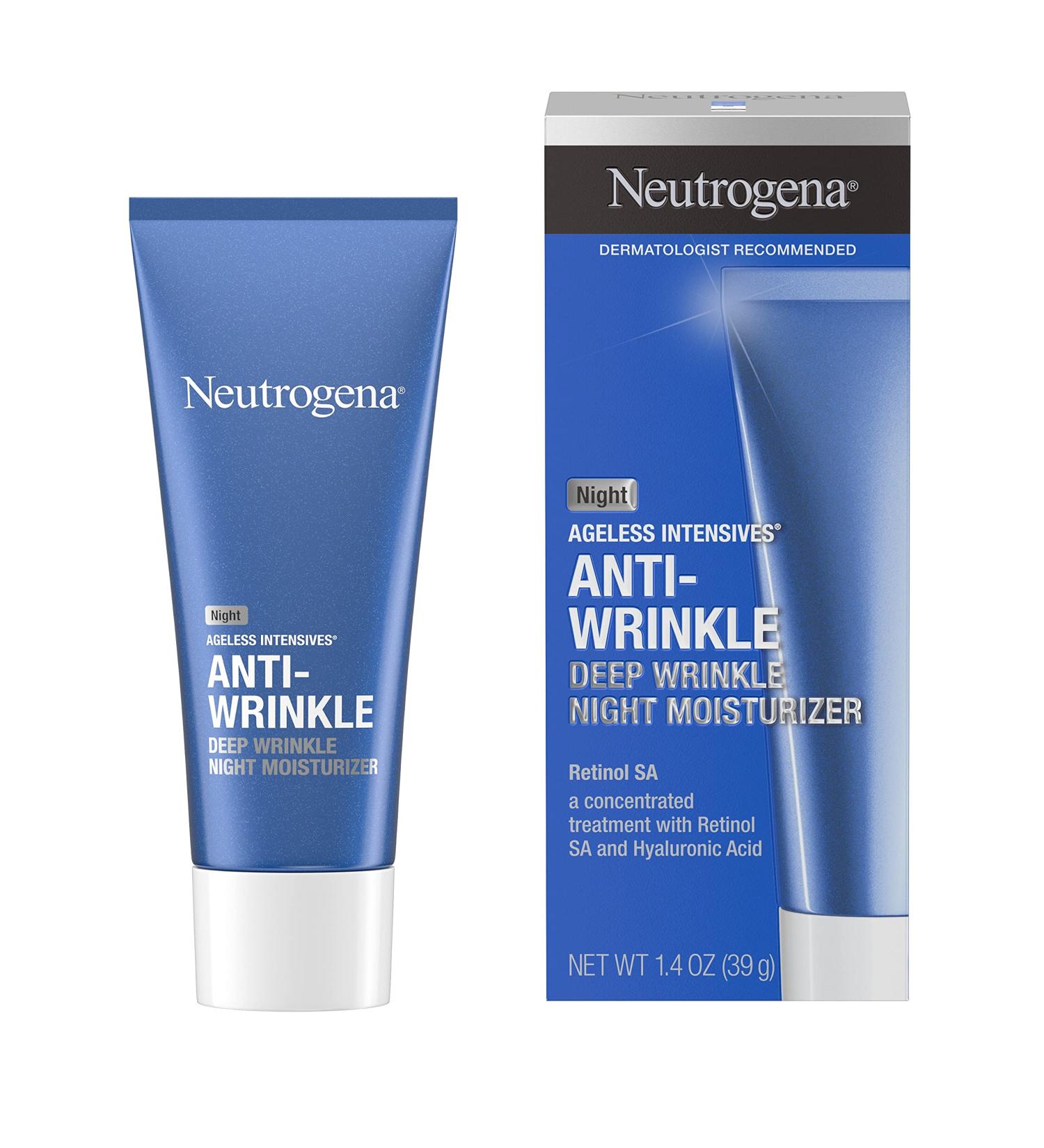 Neutrogena Anti-Wrinkle Night Moisturizer 1.4 oz - Deep Wrinkle Repair - Buy Online on GoSupps.com