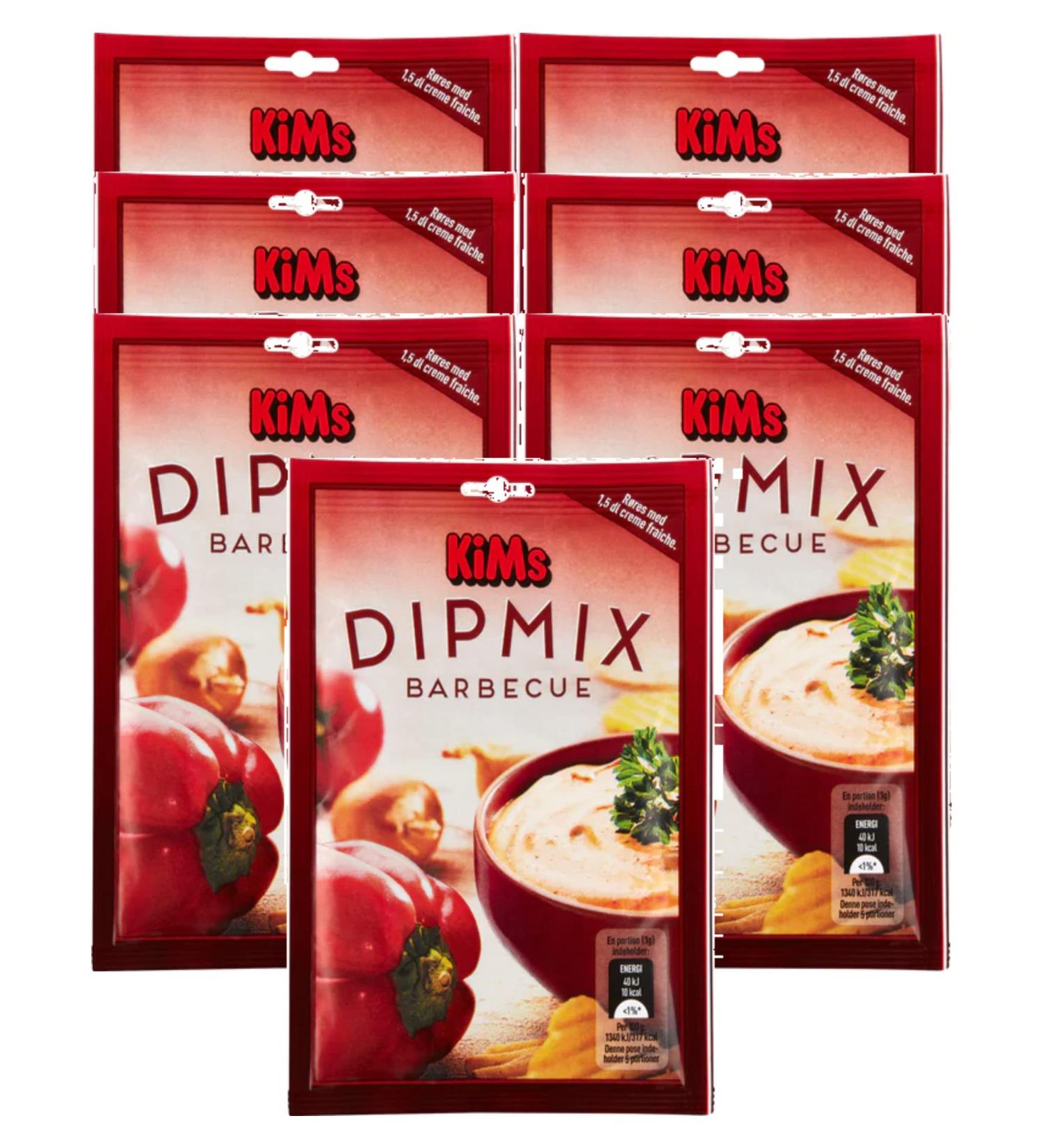 7x KiMs Dipmix barbecue 16g