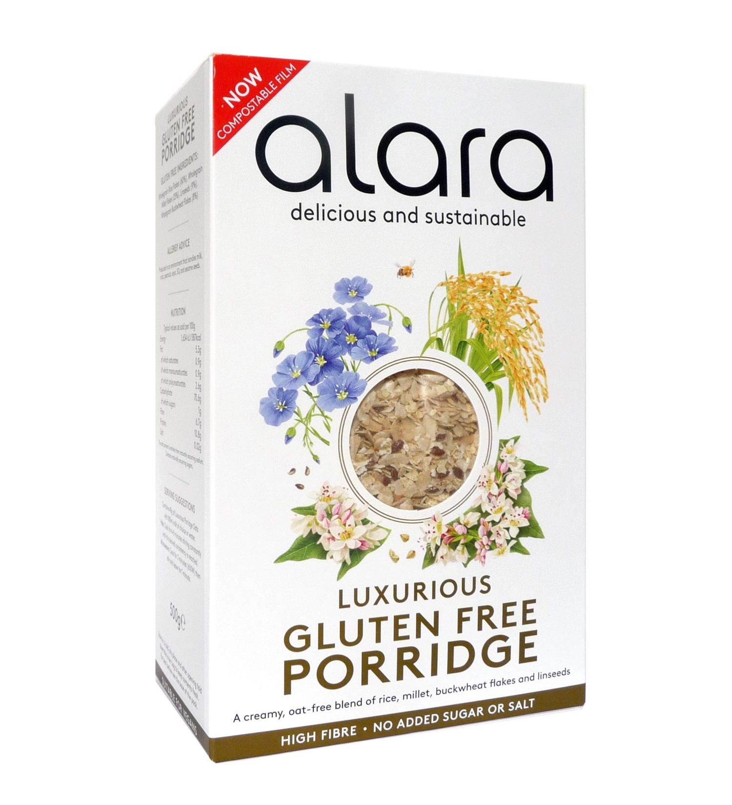 Alara Porridge de Luxe sans Gluten 500 g - Lot de 3 - Buy Online on GoSupps.com