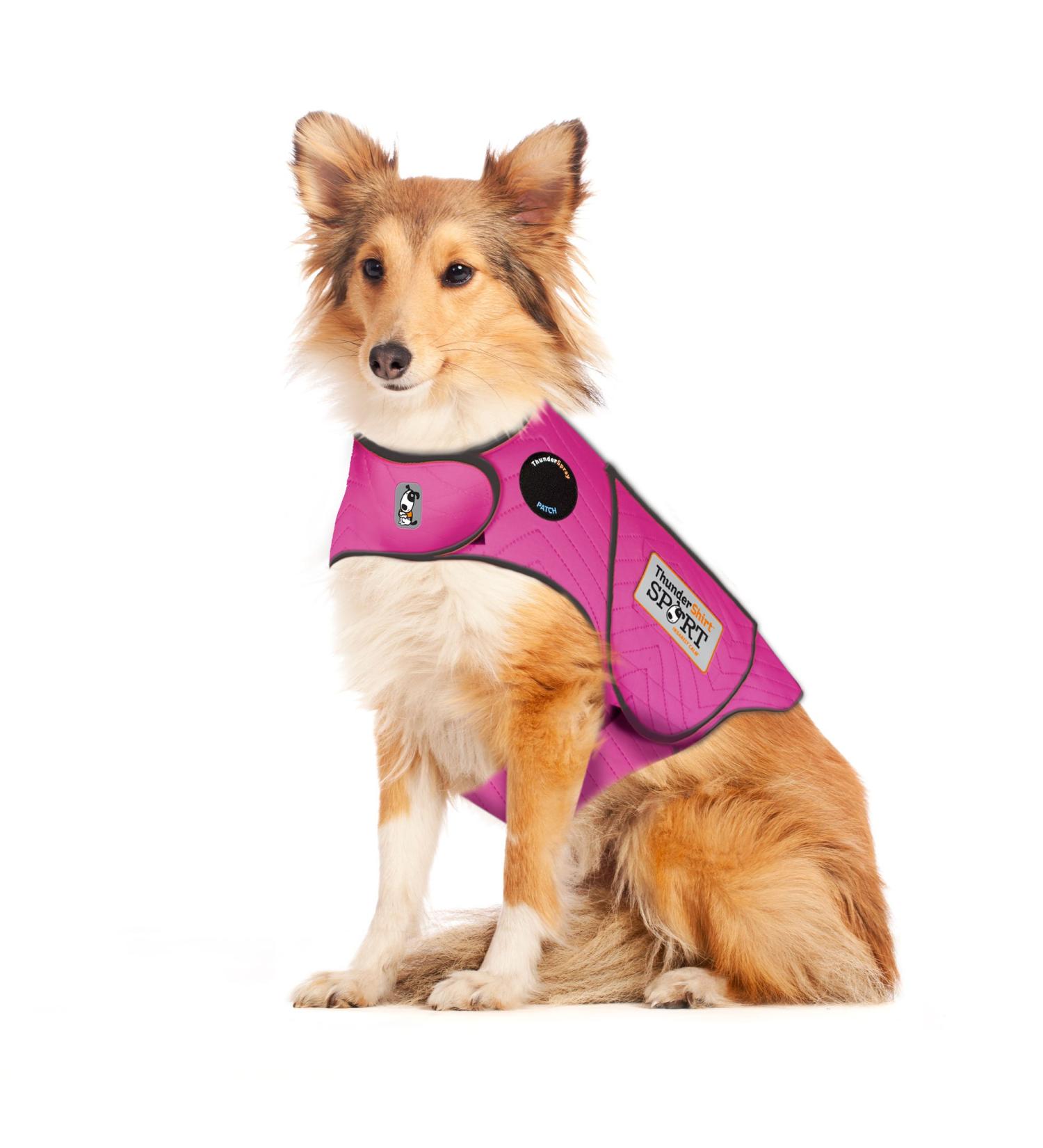 Thundershirt Dog Anxiety Jacket - Fuchsia Size L | International Shipping Available - Buy Online on GoSupps.com