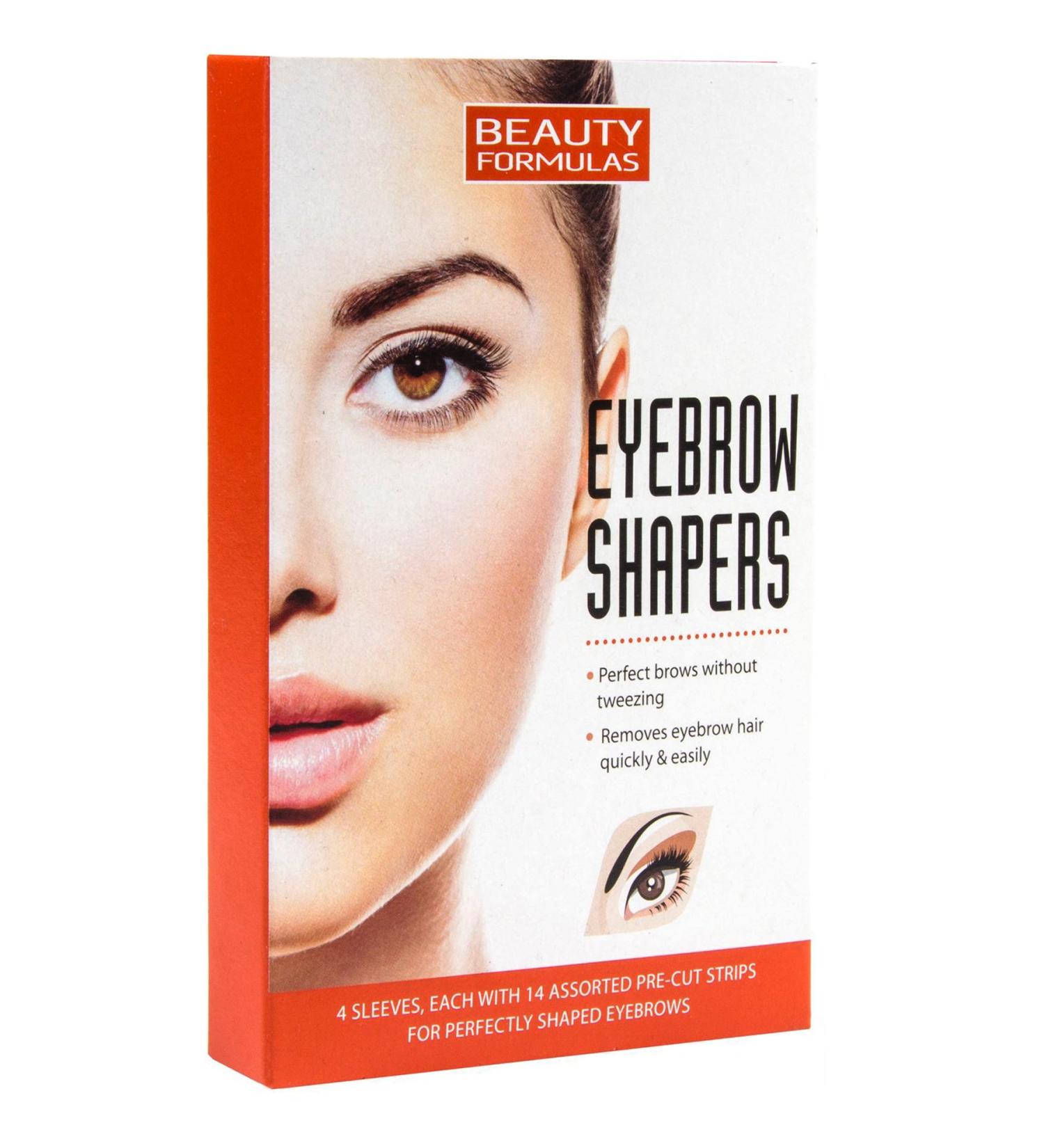 Eyebrow Shaper Wax Strips - 56 Pre Cut Strips for Facial Hair Removal - Buy Online on GoSupps.com