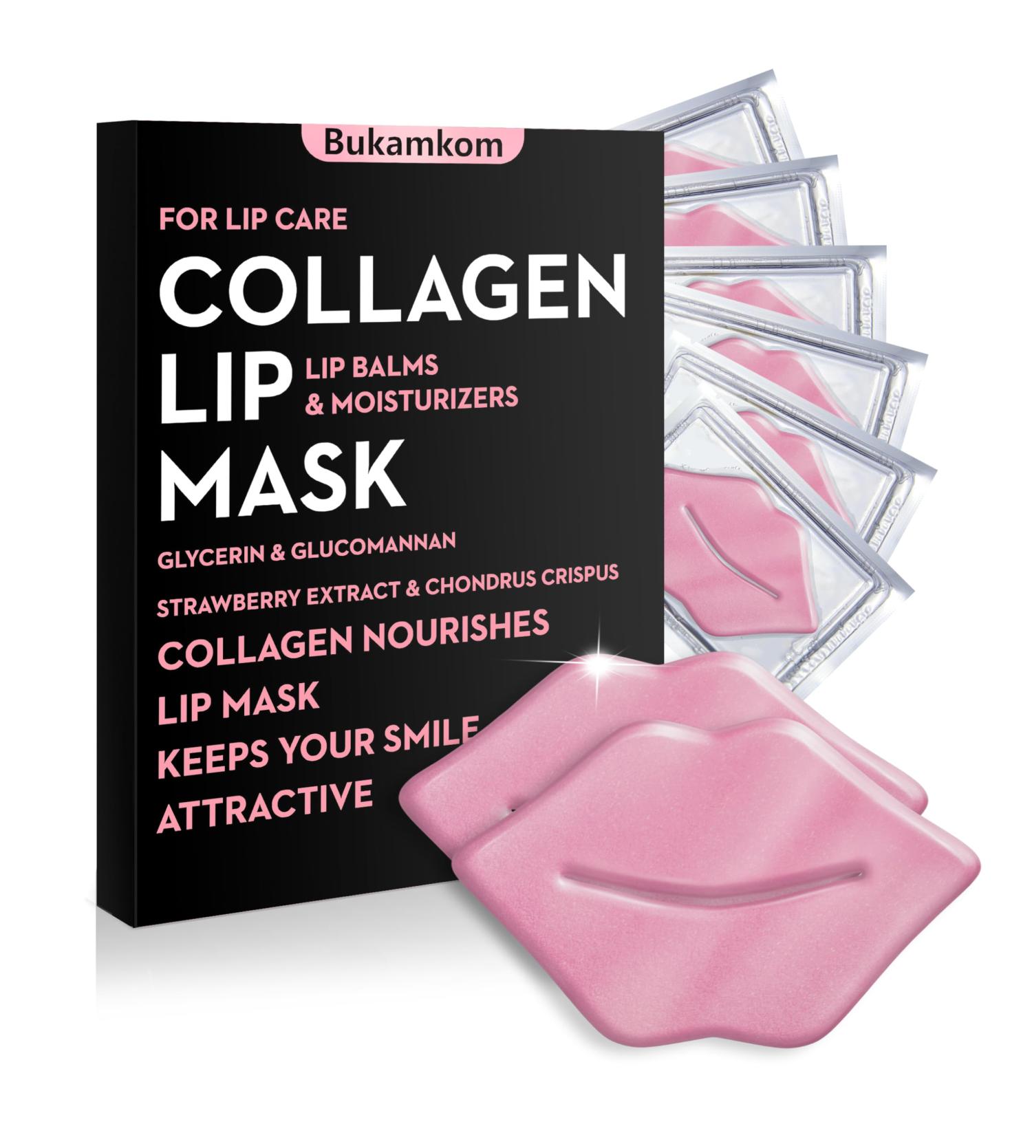 Masque de collag ne rose en vrac (20 comprim s/bo te) masque nuit comprim s sleep Lip Care r duire les l vres fonc es garder la peau hydrat e masque en vrac emball s par ment - Buy Online on GoSupps.com