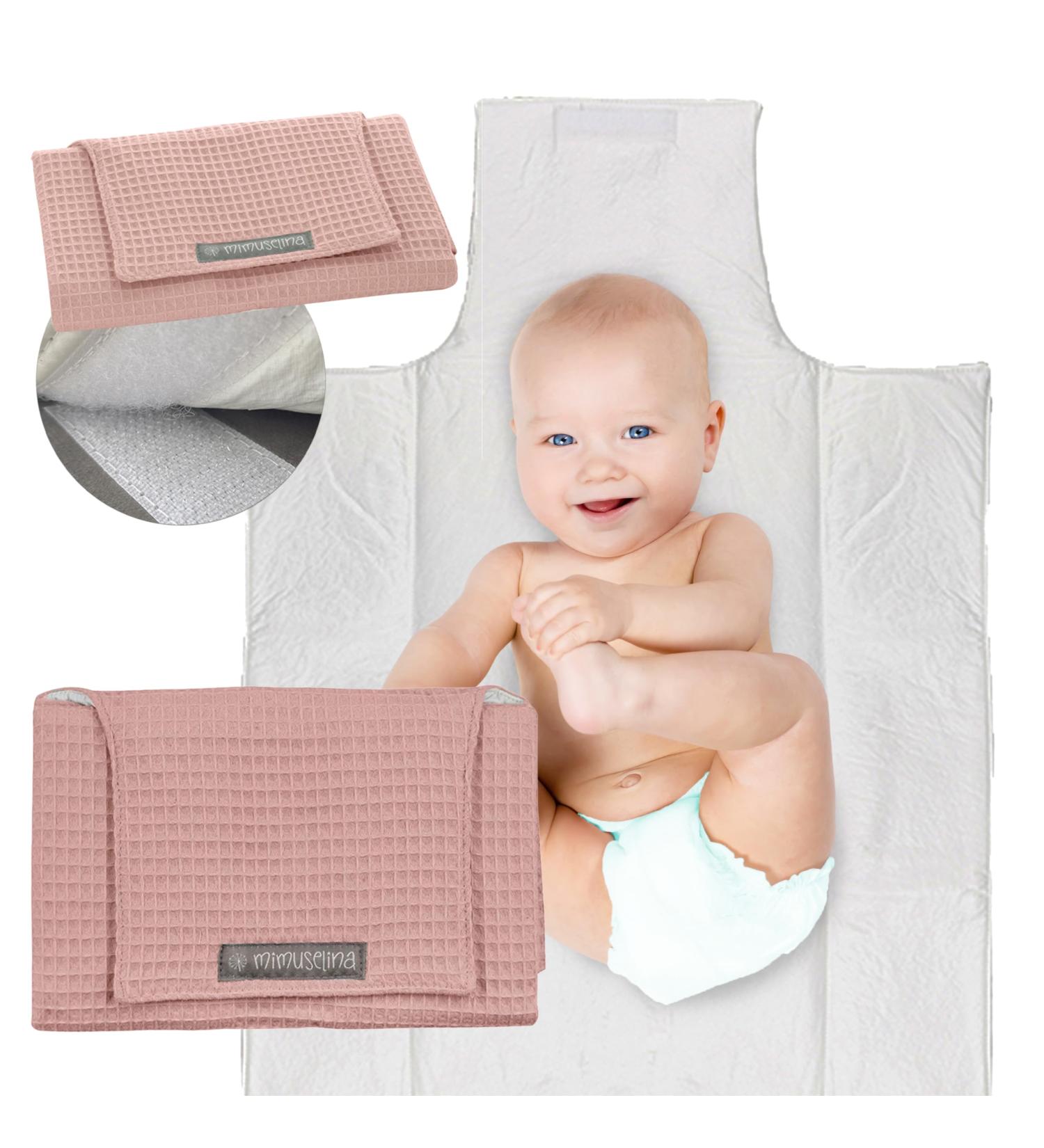 Mimuselina Wrap Pad - Portable Water & Dirt Repellent Diaper Changing Pad - Foldable Upholstered Design for Travel - Buy Online on GoSupps.com