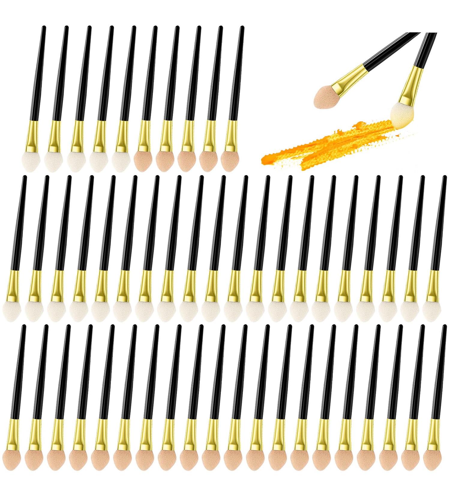 Sponge Eyeshadow Brush Set - Dual Sided Applicators for Eye Makeup | 50 Count Beauty Tool for Women & Girls - Buy Online on GoSupps.com