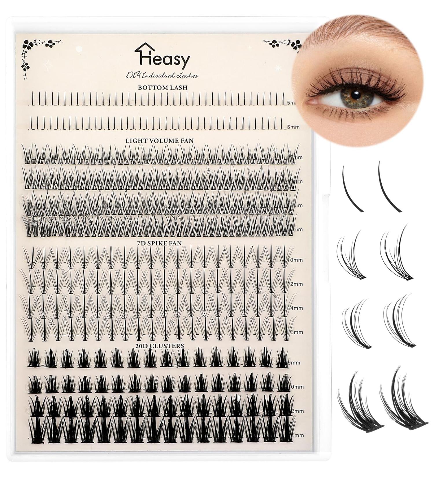Manga Lash Clusters | Spiky Anime Lashes | 5-16mm Mixed Individual Lash Clusters | Wispy Bottom Lashes for At-Home Self Application | Black - Buy Online on GoSupps.com