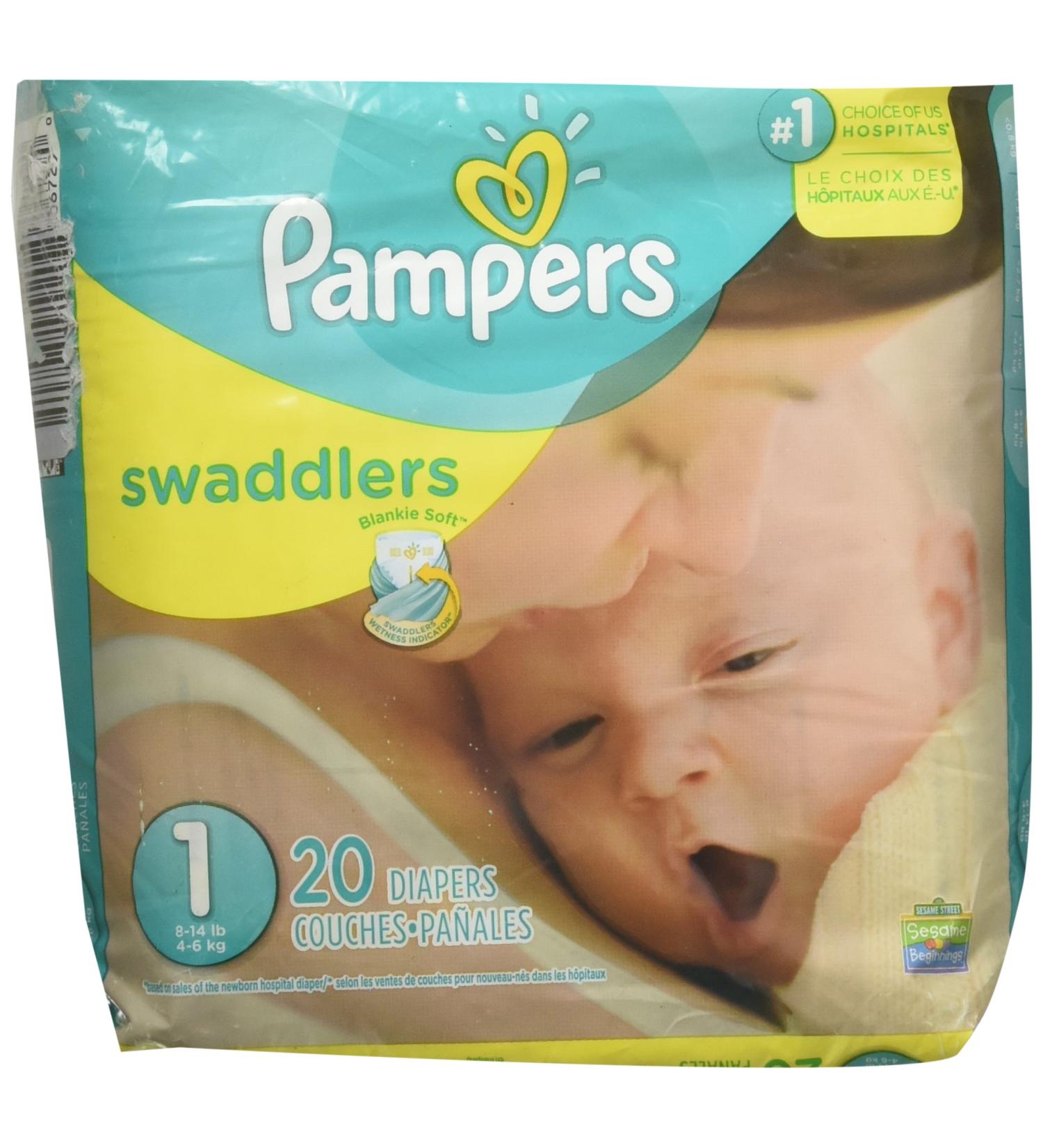 Pamper Swaddler Size 1 20 diapers Size 1 (20 Count)