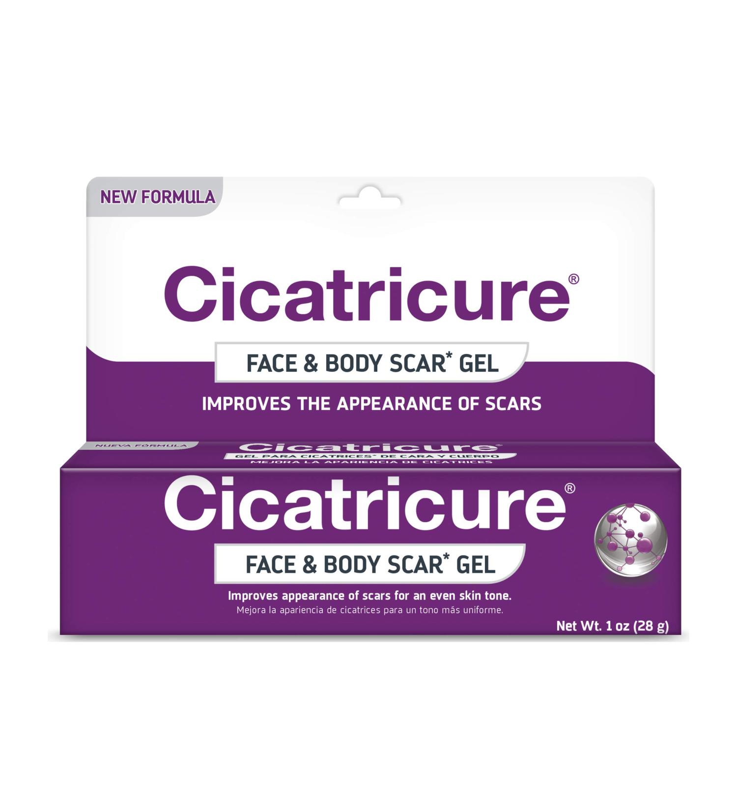 Cicatricure Scar Gel Cream 1.0 oz (2pk) - Reduces Scarring from Surgery, Burns, Acne & Injuries - Buy Online on GoSupps.com