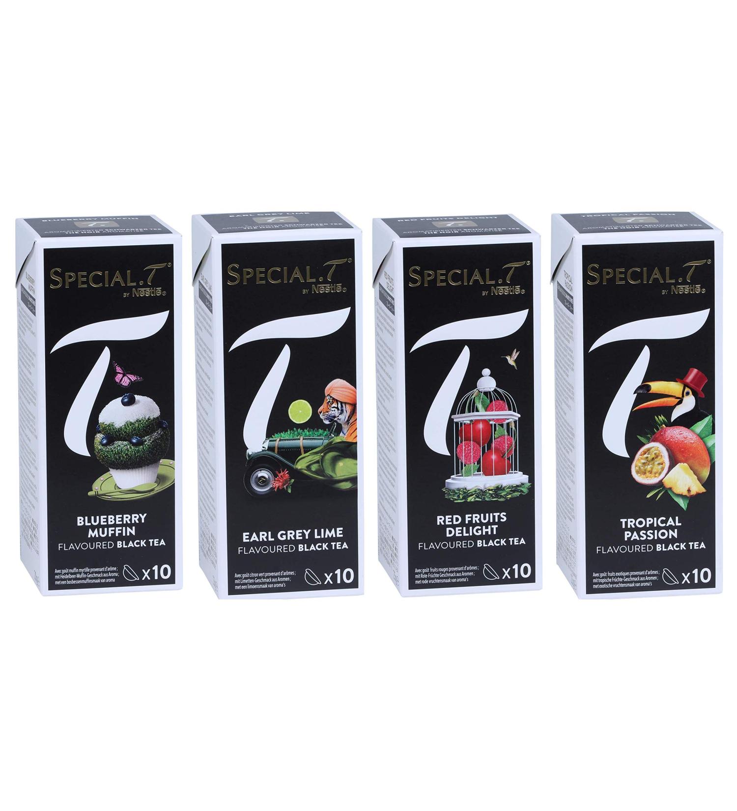 Special.T - Black Tea Fruit Mix (4 types of 10 capsules) - Buy Online on GoSupps.com