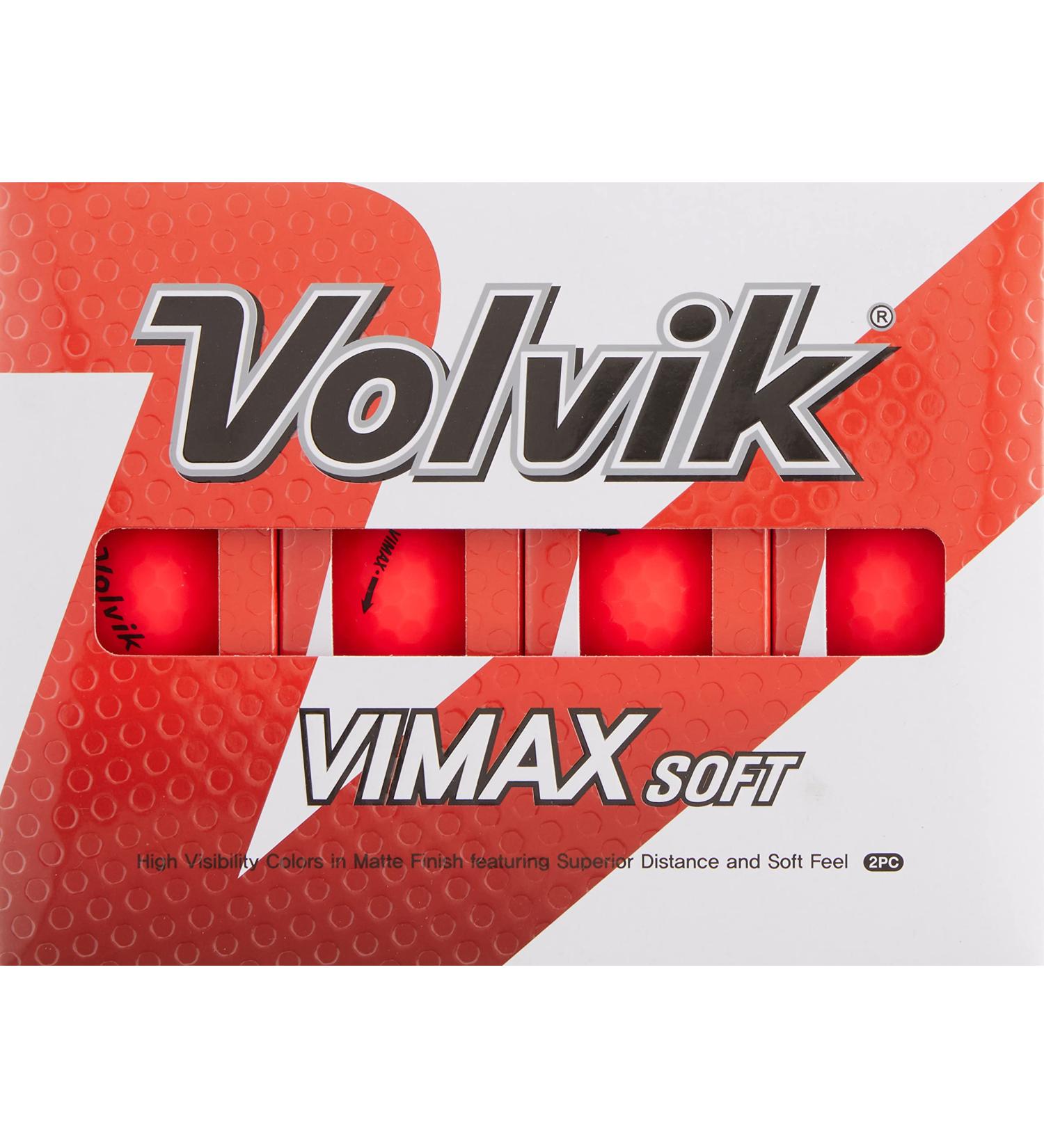 Volvik Vimax Soft Red Golf Balls - Pack of 12 - Buy Online on GoSupps.com