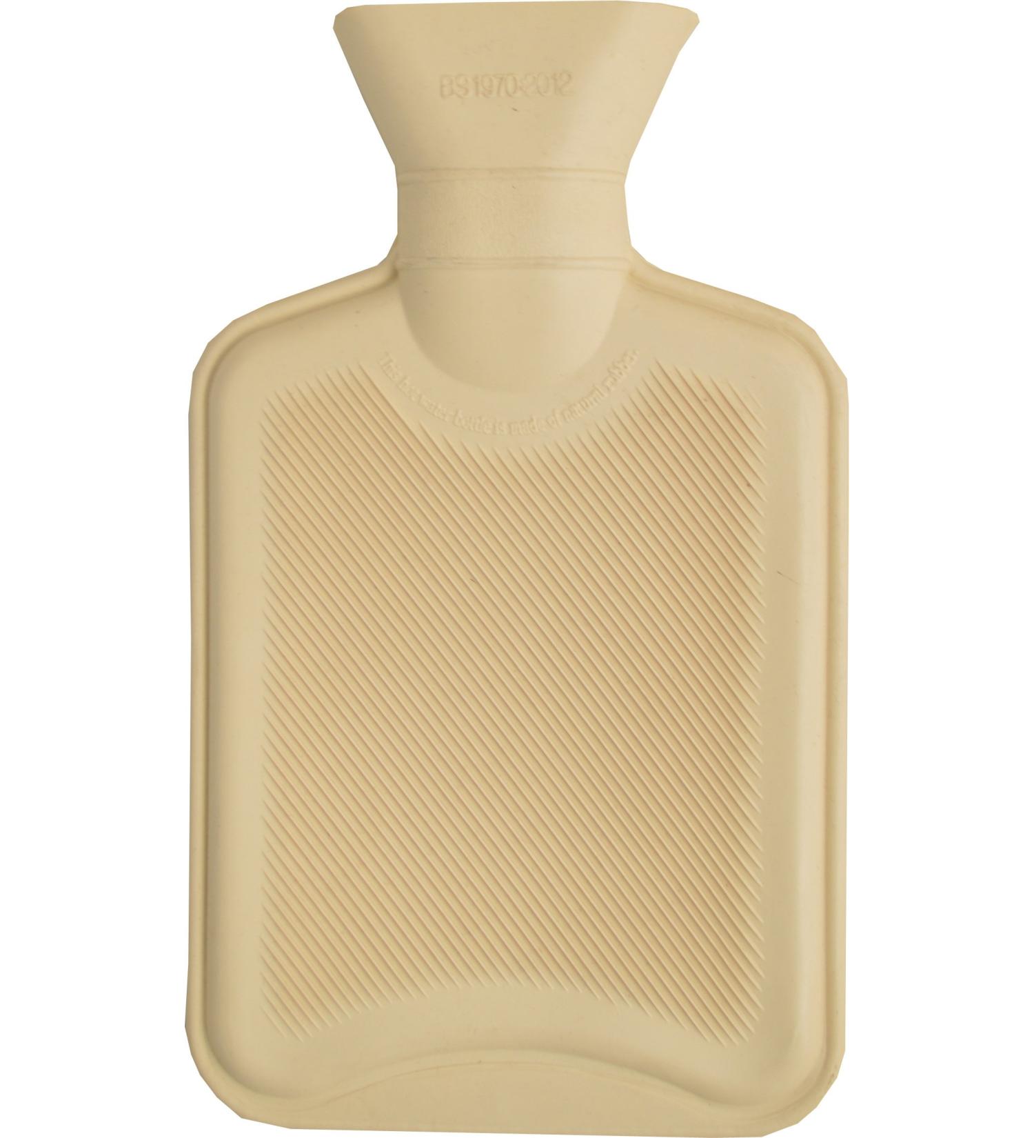 Vagabond Single Side Ribbed Buttermilk 1 Litre Hot Water Bottle Ivory 1 Count (Pack of 1)