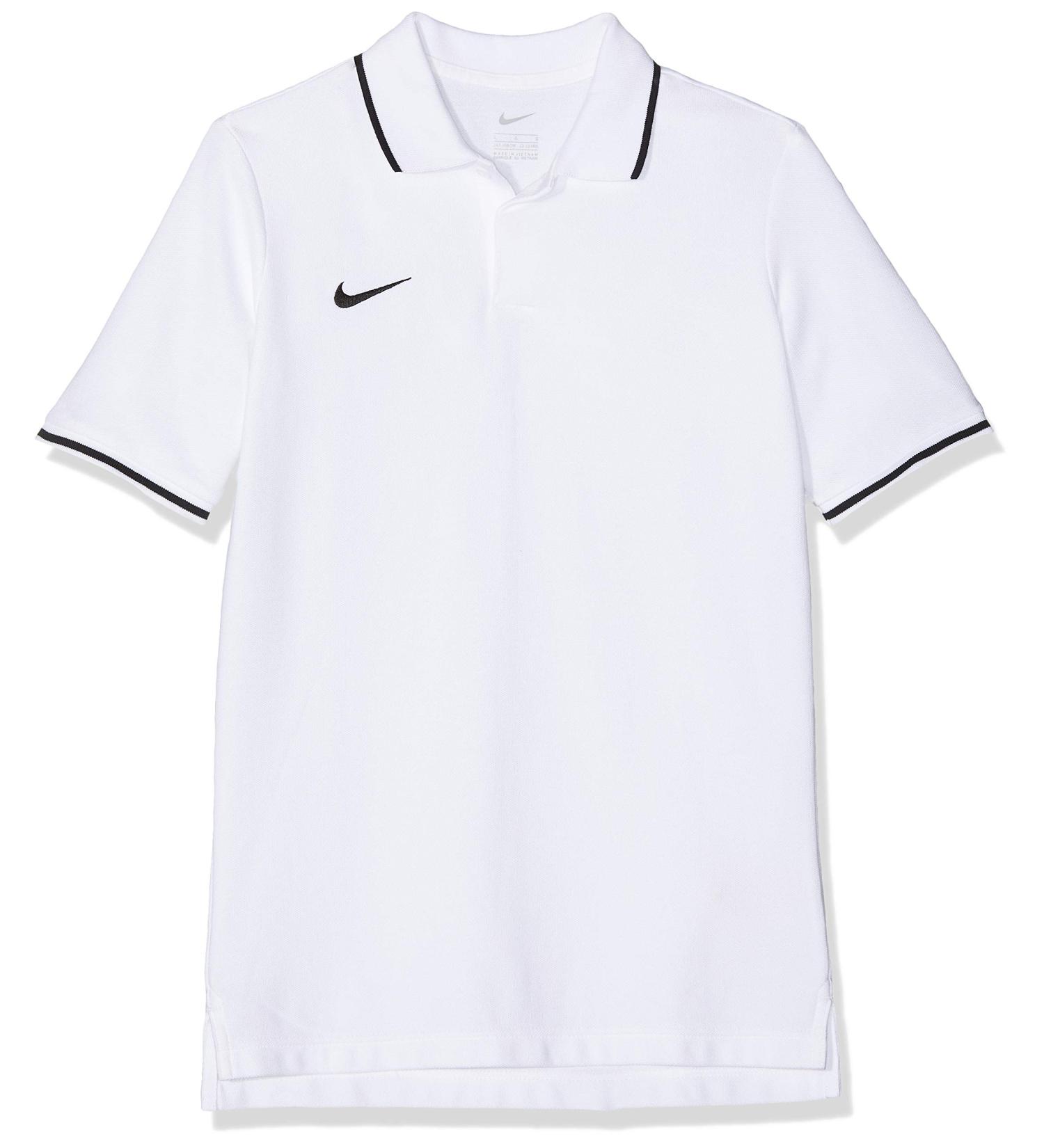 Nike Boys Y TM Club19 SS AJ1546 Polo Shirt XS - White Black - Stylish & Comfortable International Shipping Available - Buy Online on GoSupps.com