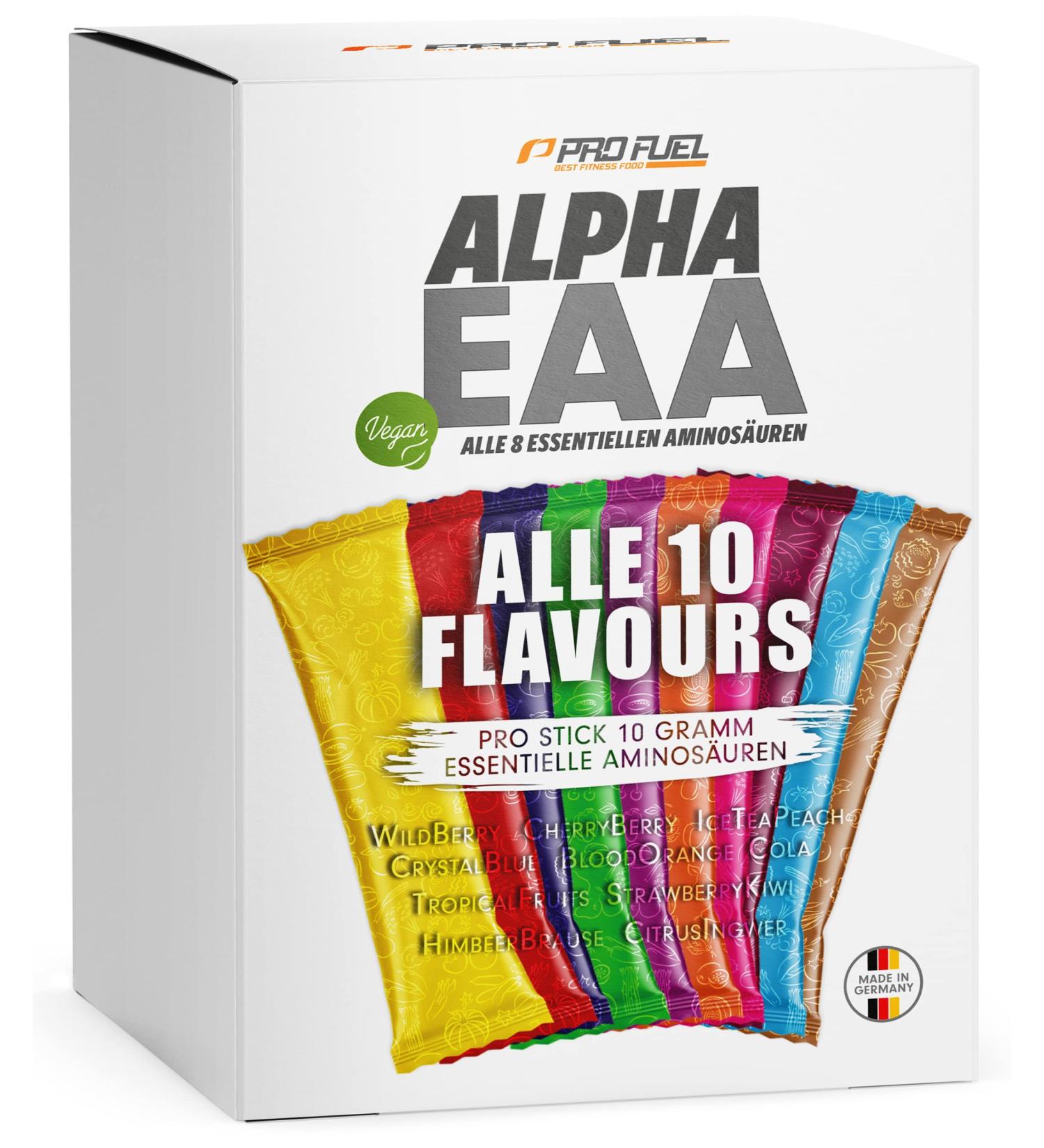Shop EAA Test Package: 10x14g Vegan Amino Acid Powder - 10 Delicious Flavors | Essential Amino Acids for Workout | International Shipping - Buy Online on GoSupps.com