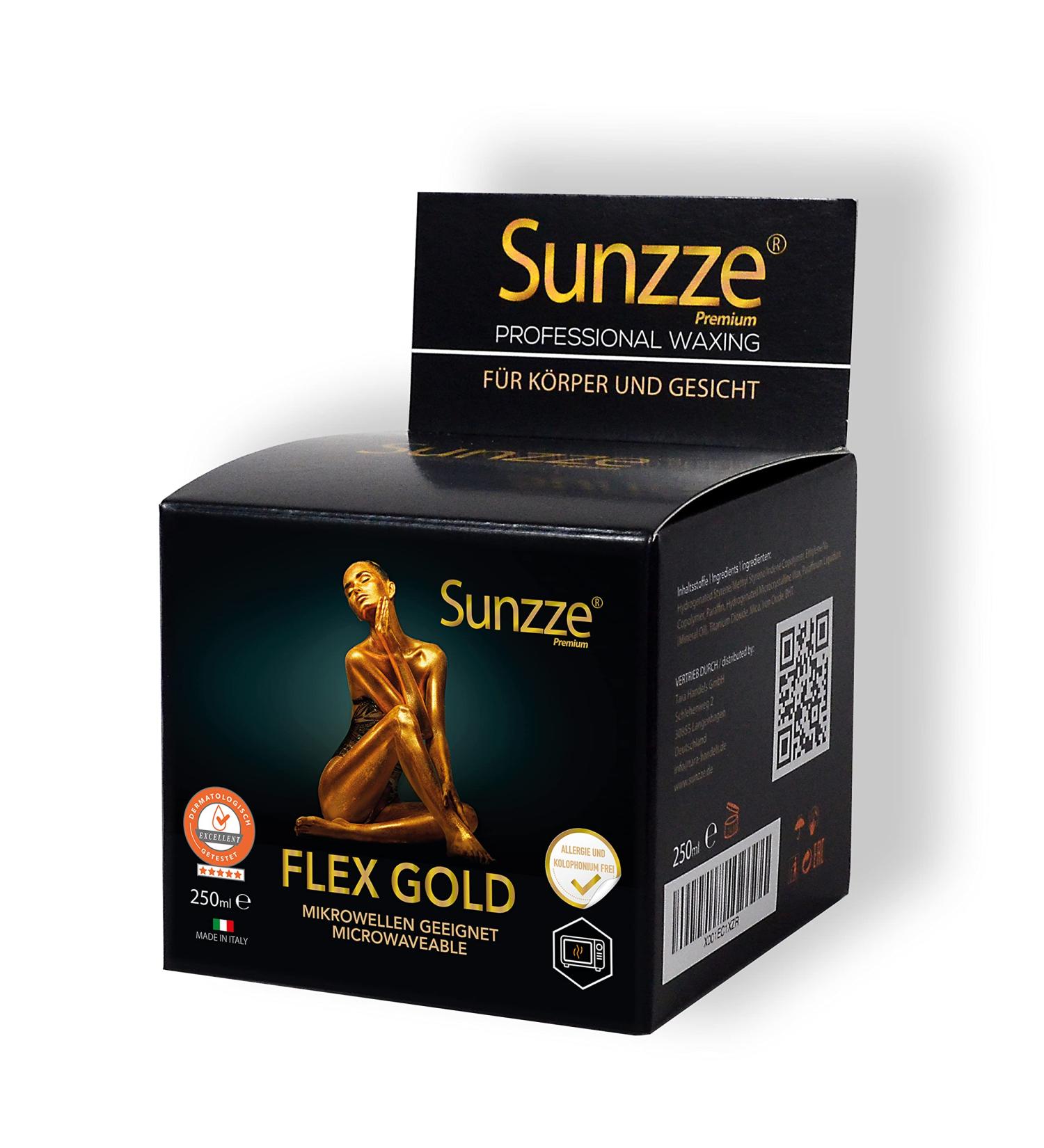 Sunzze Flex Gold Premium Full body Luxury Hot Wax 250ml