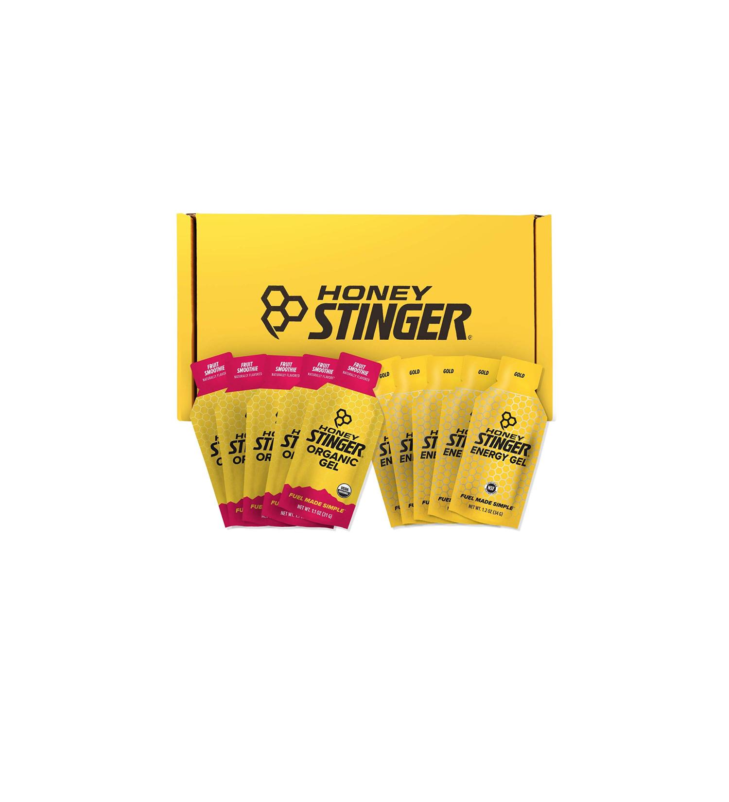 Honey Stinger Energy Gel Variety Pack | Gold & Organic Fruit Smoothie | Gluten & Caffeine Free | Sports Nutrition for Home & Gym | Pre and Mid Workout | 1.1 oz Pack - Buy Online on GoSupps.com