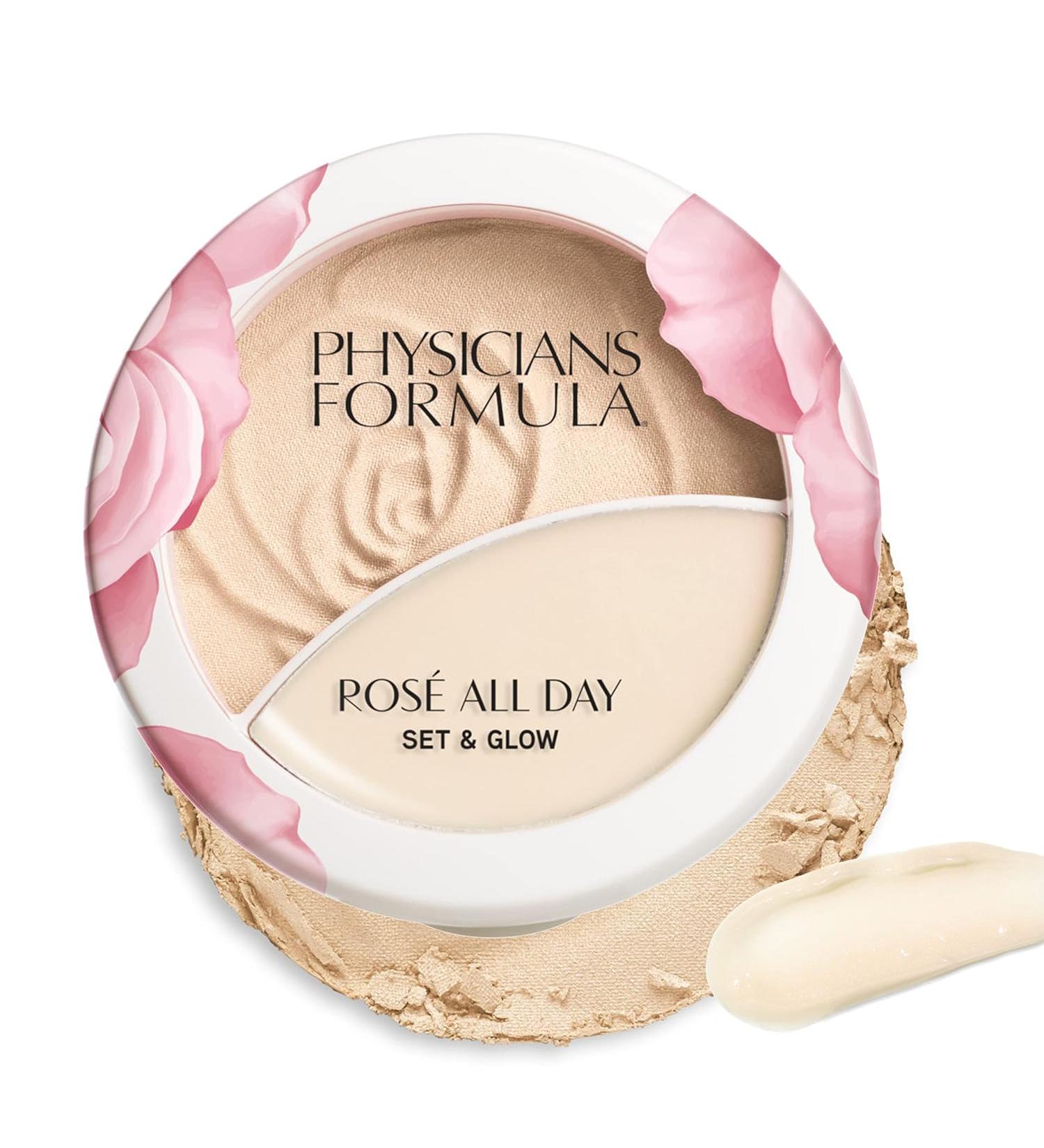 Physicians Formula Rosé All Day Set & Glow Highlighting Powder - Luminous Light - 0.48 Oz. - Buy Online on GoSupps.com