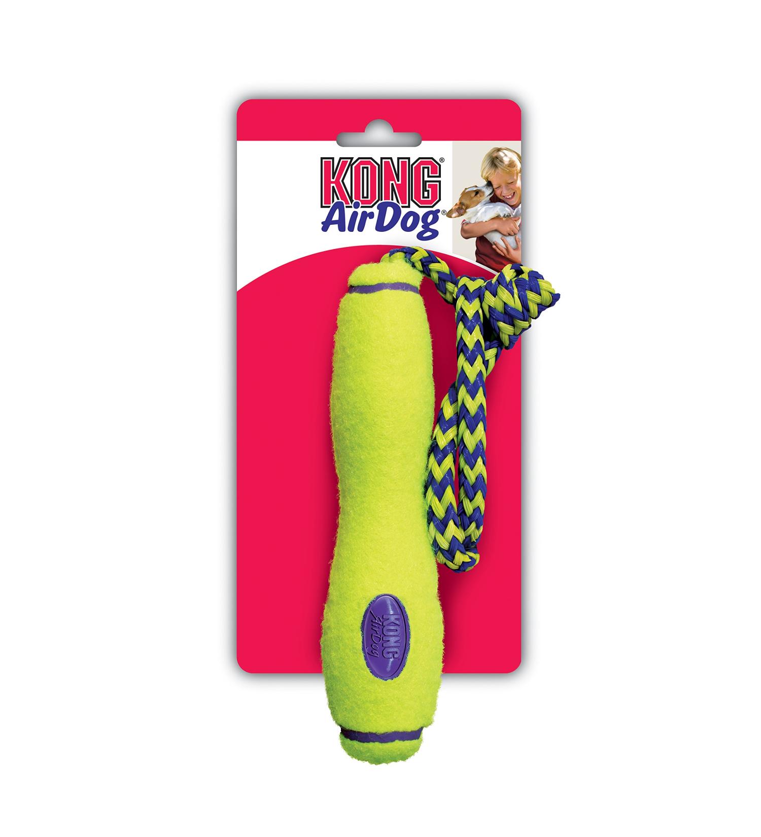 KONG Air Dog Fetch Stick with Rope Dog Toy Medium