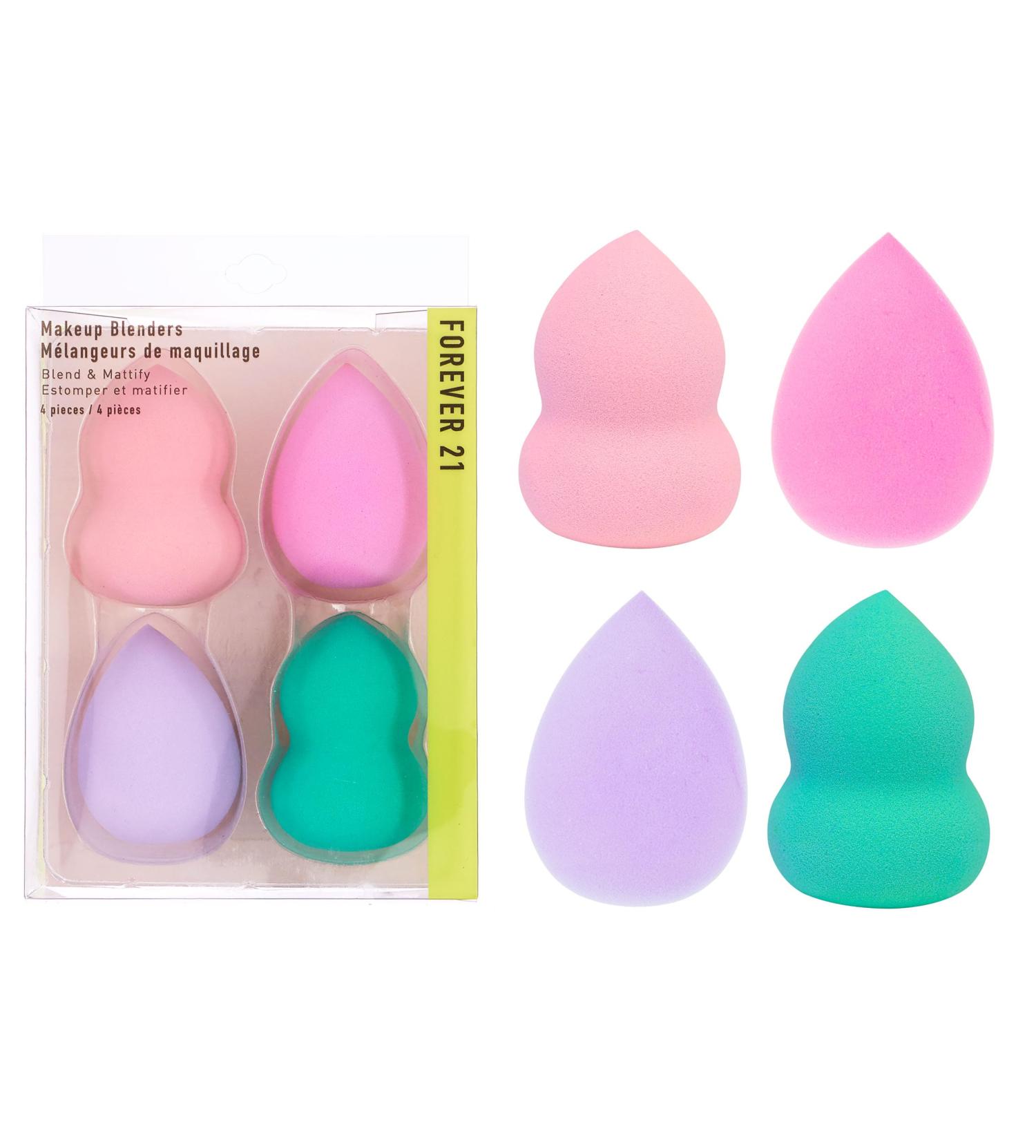 Forever 21 Beauty Blenders 4pc Set | Teardrop & Pear-Shaped Makeup Sponges for Flawless Foundation Blush Concealer & More - International Shipping Available - Buy Online on GoSupps.com