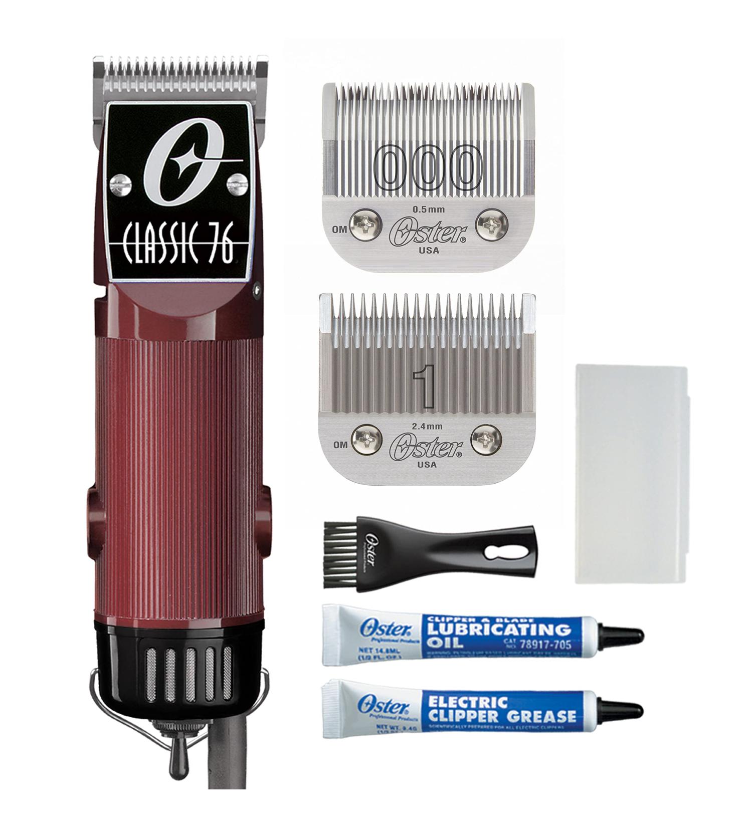 Oster Classic 76 Hair Clippers for Barbers | Burgundy Corded Clipper with Detachable Blade - Buy Online on GoSupps.com