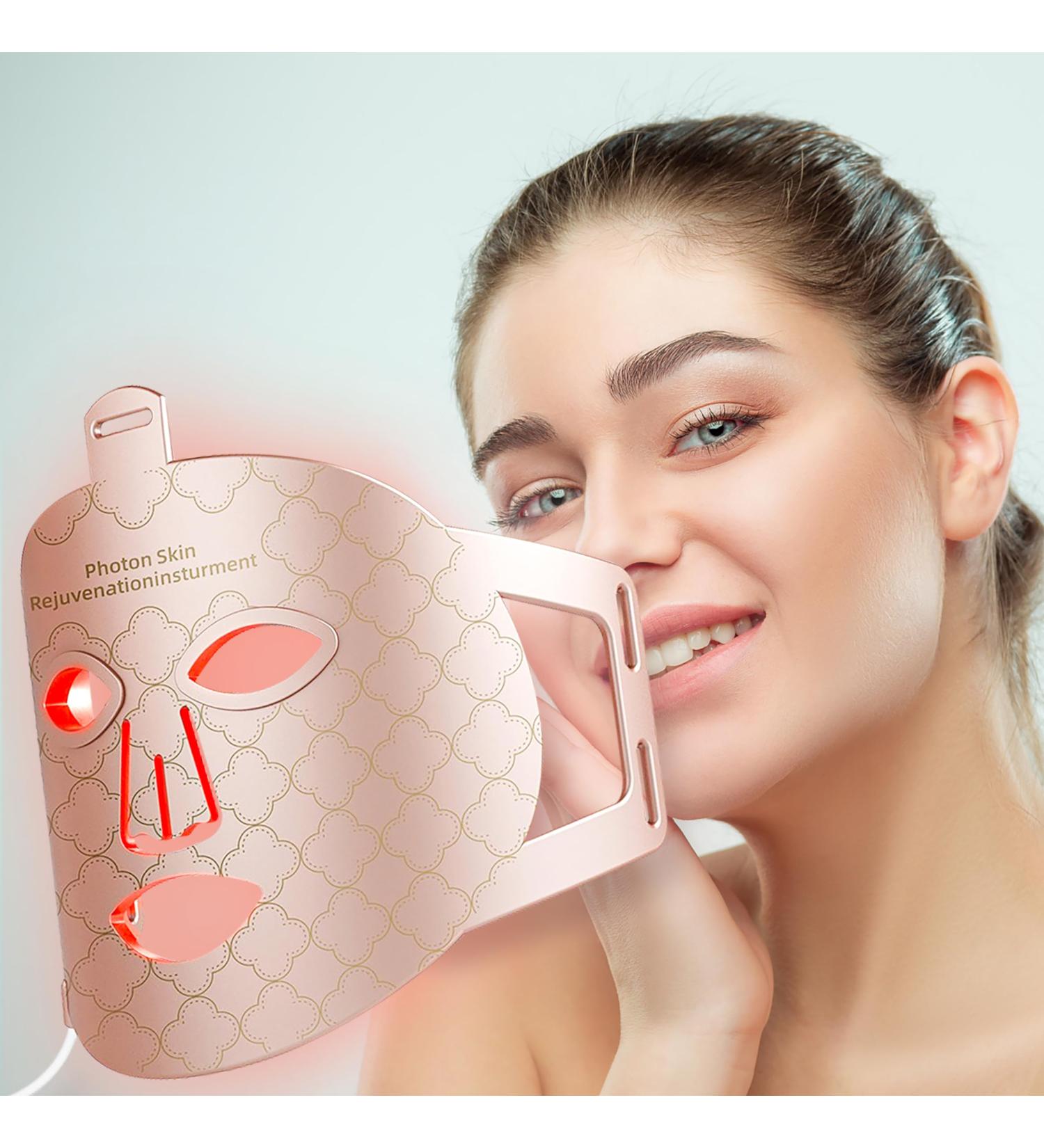 7 Colors Photon LED Face Mask - Anti-Aging Light Therapy for Skin Rejuvenation | Soft Silicone Beauty Device - Buy Online on GoSupps.com