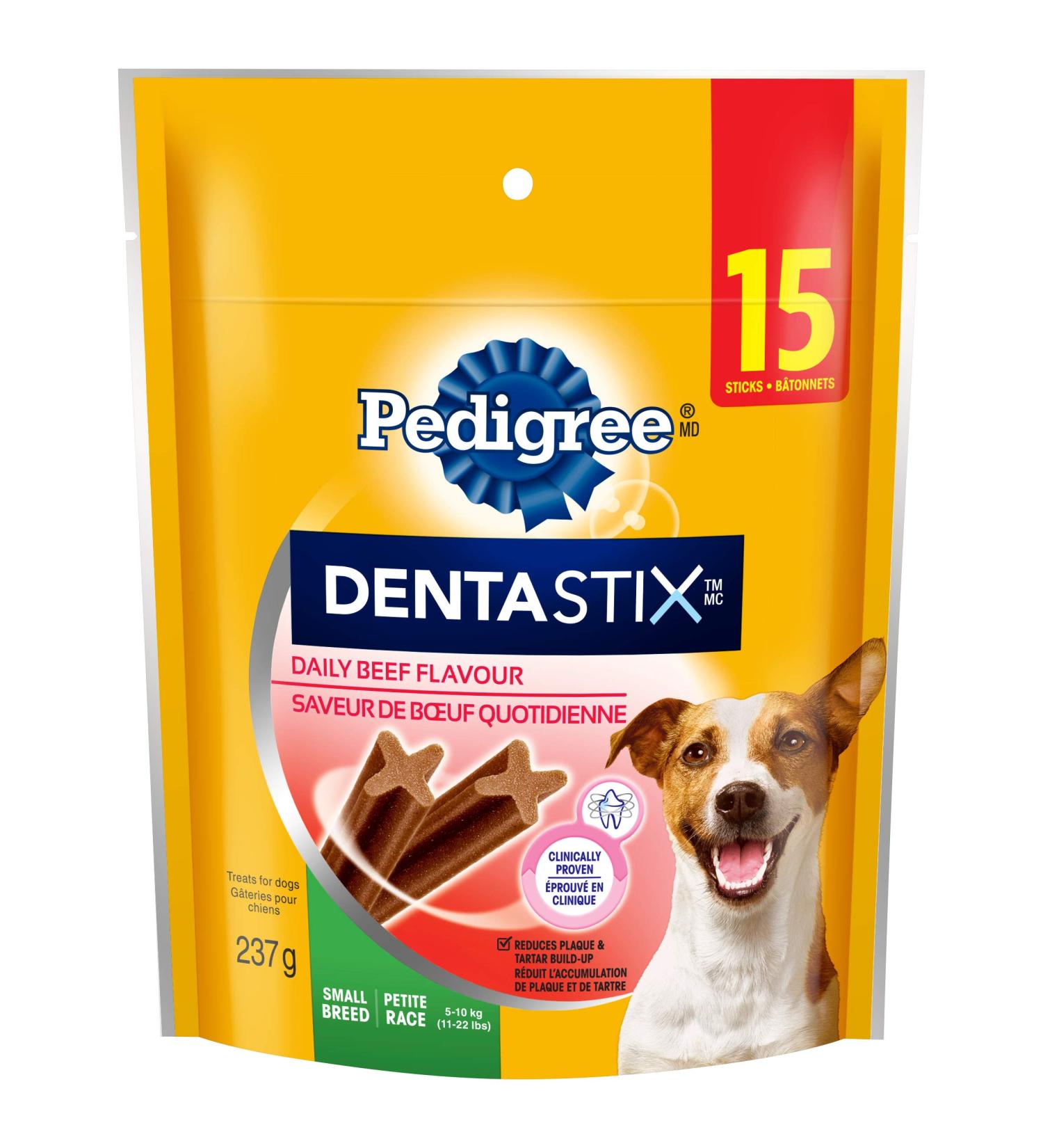 PEDIGREE DENTASTIX Oral Care Dog Treats for Small Dogs - Beef 15 Sticks Beef 15 Count (Pack of 1) Dog Treats - Buy Online on GoSupps.com