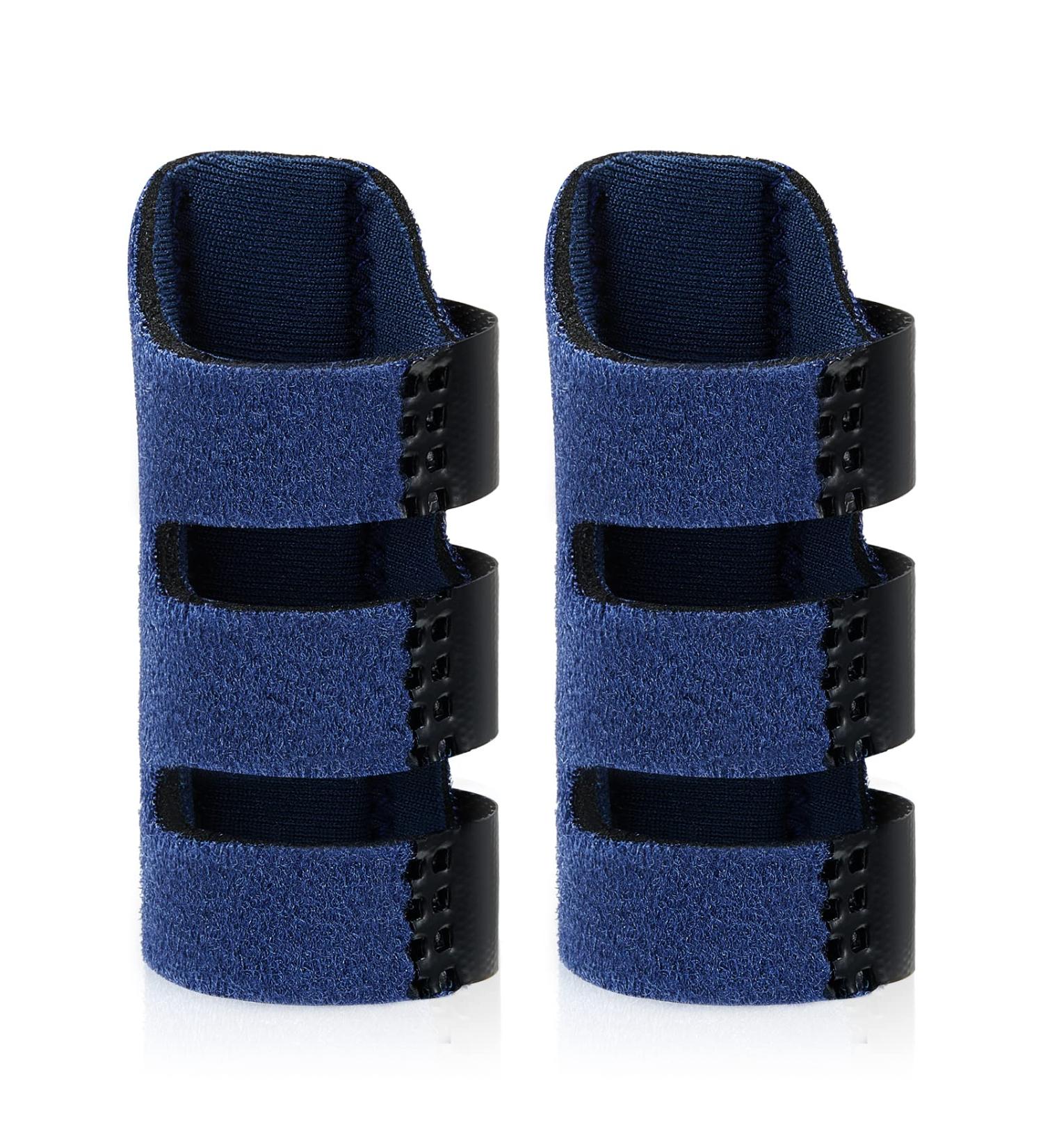 Echify Finger Splint - 2pcs Upgraded Finger Support Trigger Finger Brace with 3 Adjustable Fixing Belt Mallet Finger Splints for Straighten Broken Bent Finger & Arthritis Pain Relieve - Buy Online on GoSupps.com