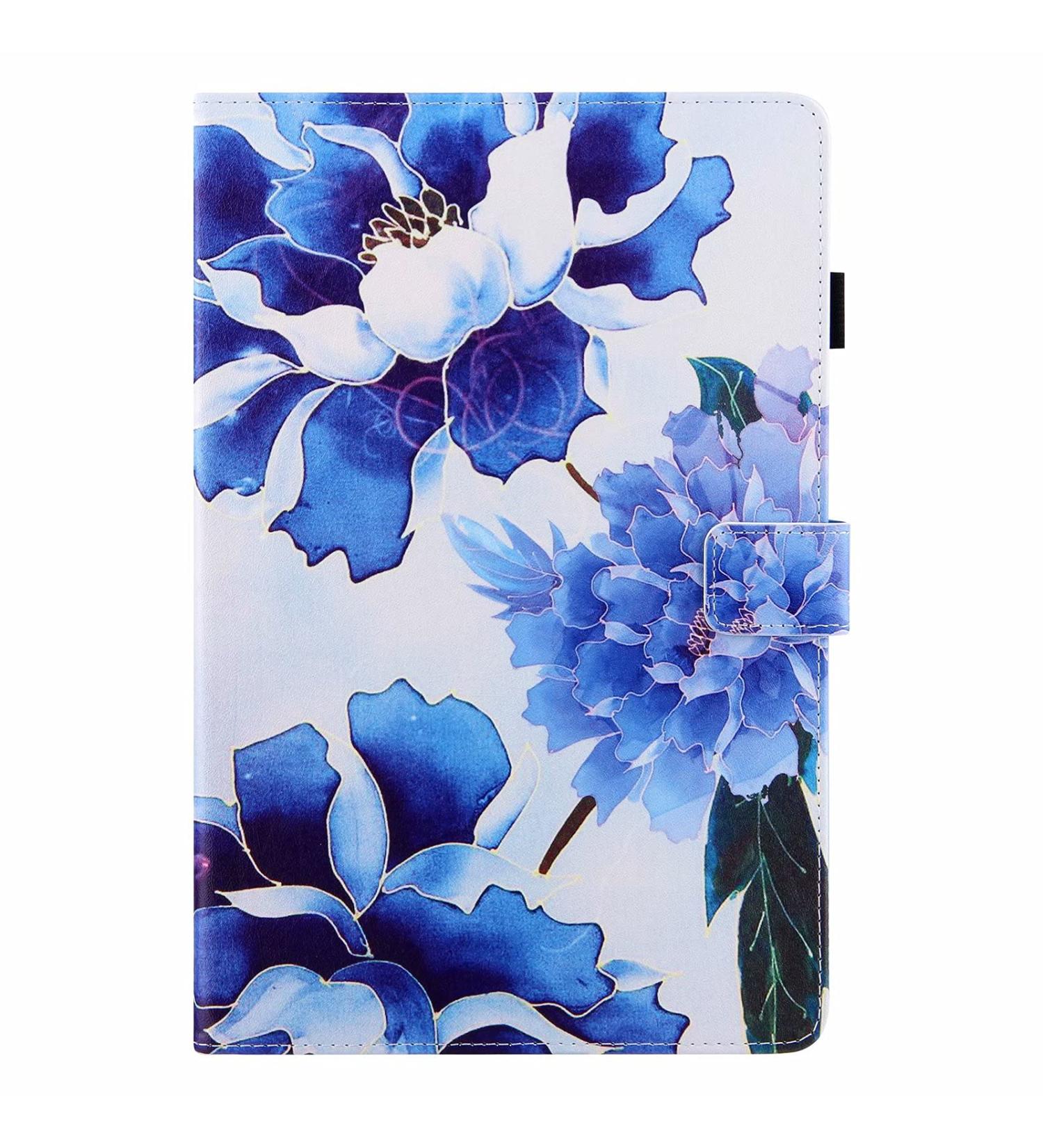 Miagon Tablet Cover for Universal Case for All 10" (Samsung Android Ipad Amazon Kindle etc) PU Leather Flip Wallet Case with Stand Function Shockproof Blue Flower Universal Case for All 10" Blue Flower - Buy Online on GoSupps.com