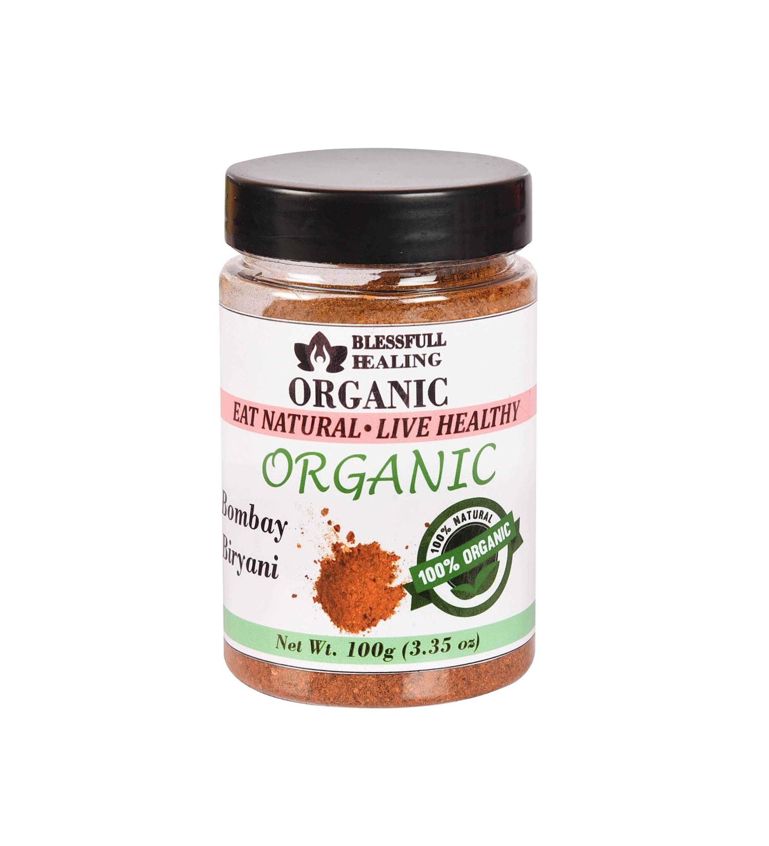 Blessfull Healing Organic Bombay Biryani 100 Gram Airtight Container (Packing May Vary) 100 Gram 3.35 oz - Buy Online on GoSupps.com