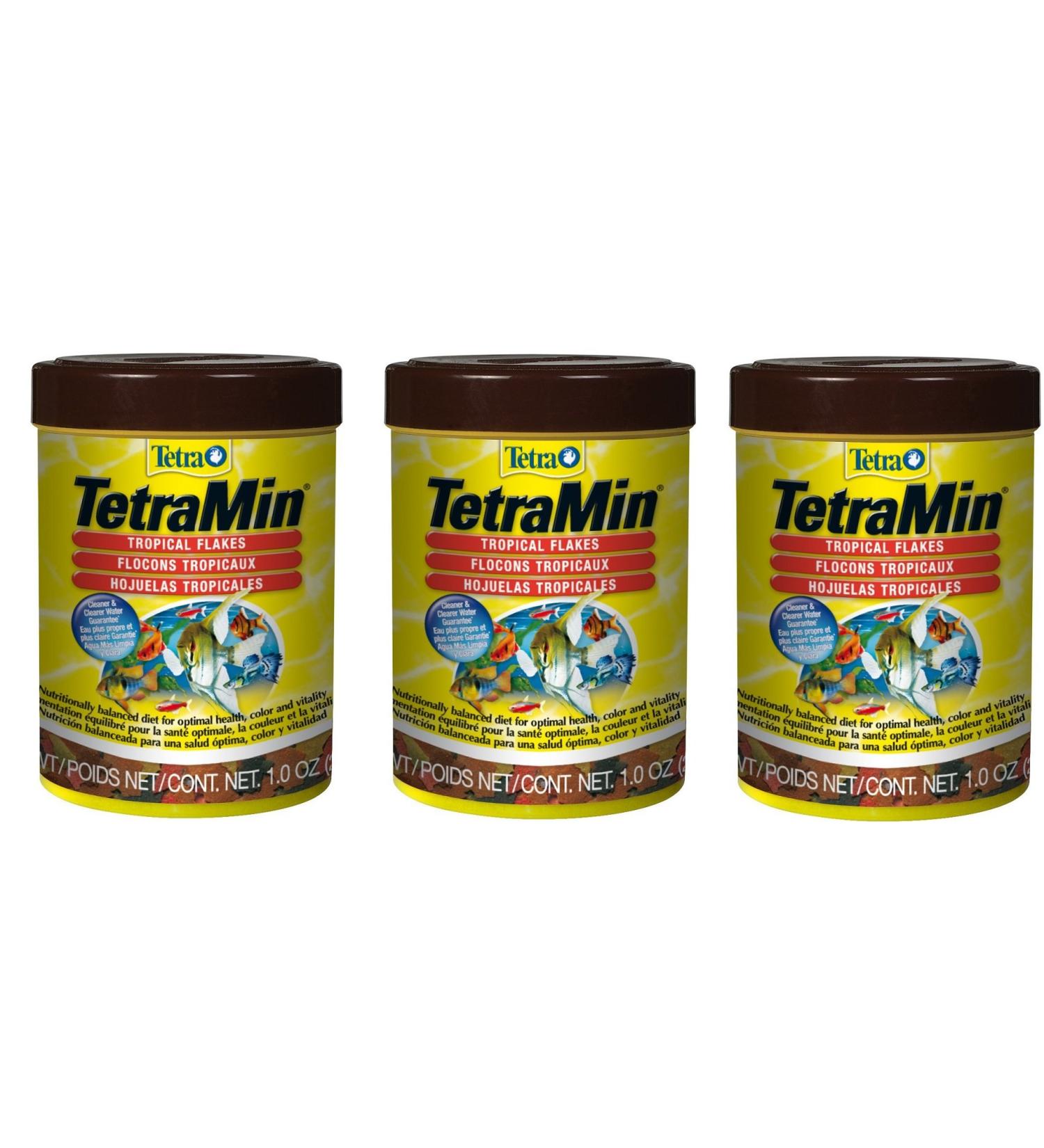 Tetra 77801-04 Min Tropical Flakes 3Pack (1.0-Ounce)