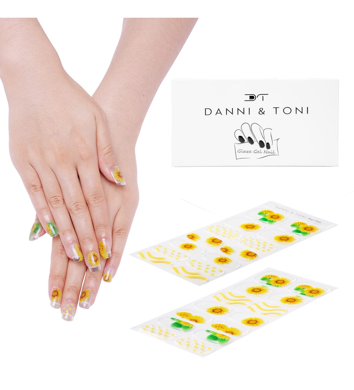 DANNI & TONI 28 Semi-Cured Nail Wraps - Joie de Vivre Gel Nail Stickers Set - Buy Online on GoSupps.com