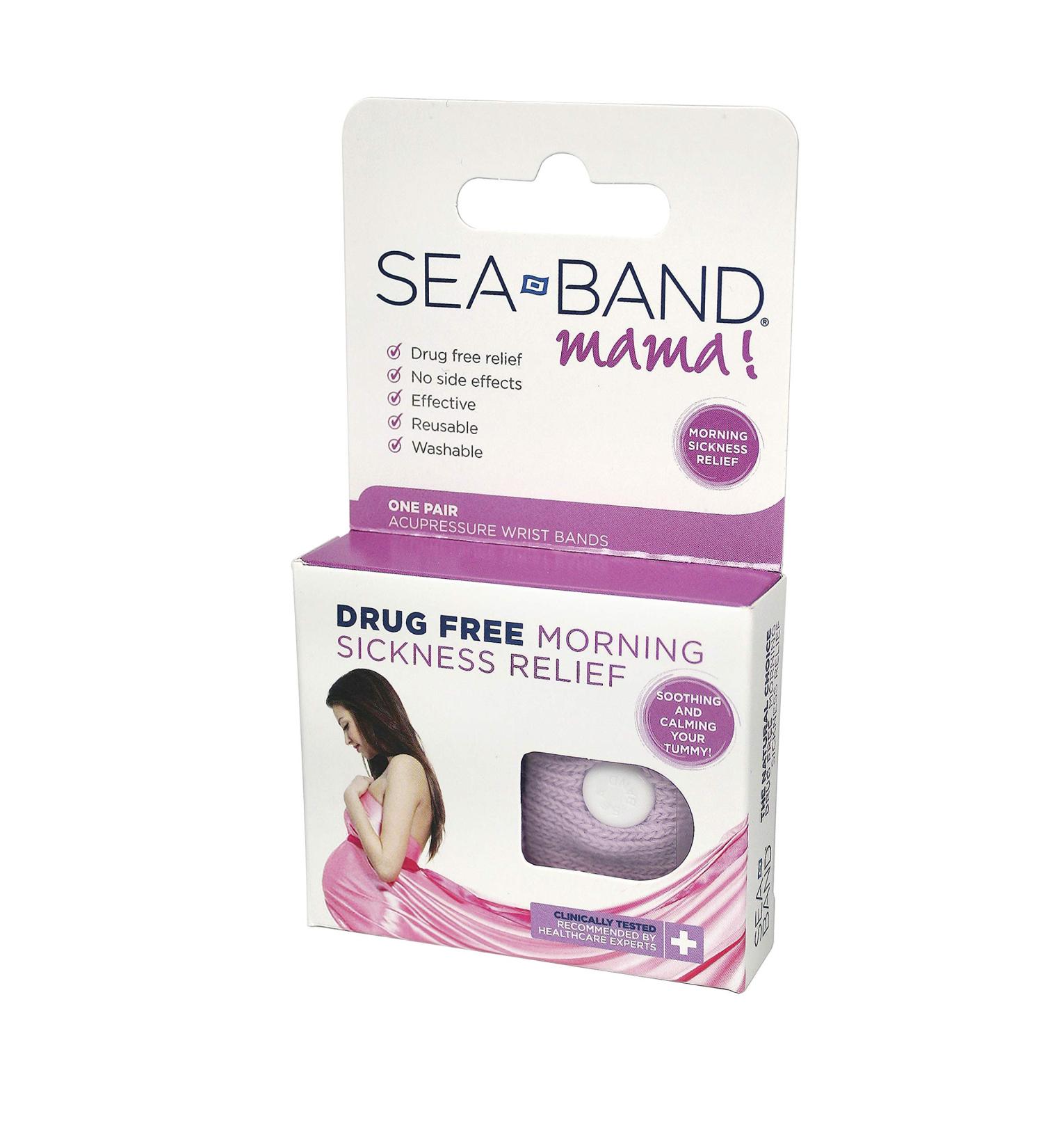 SEA-Band Mama Wristband - Effective Accupressure Relief for Nausea - International Shipping Available - Buy Online on GoSupps.com
