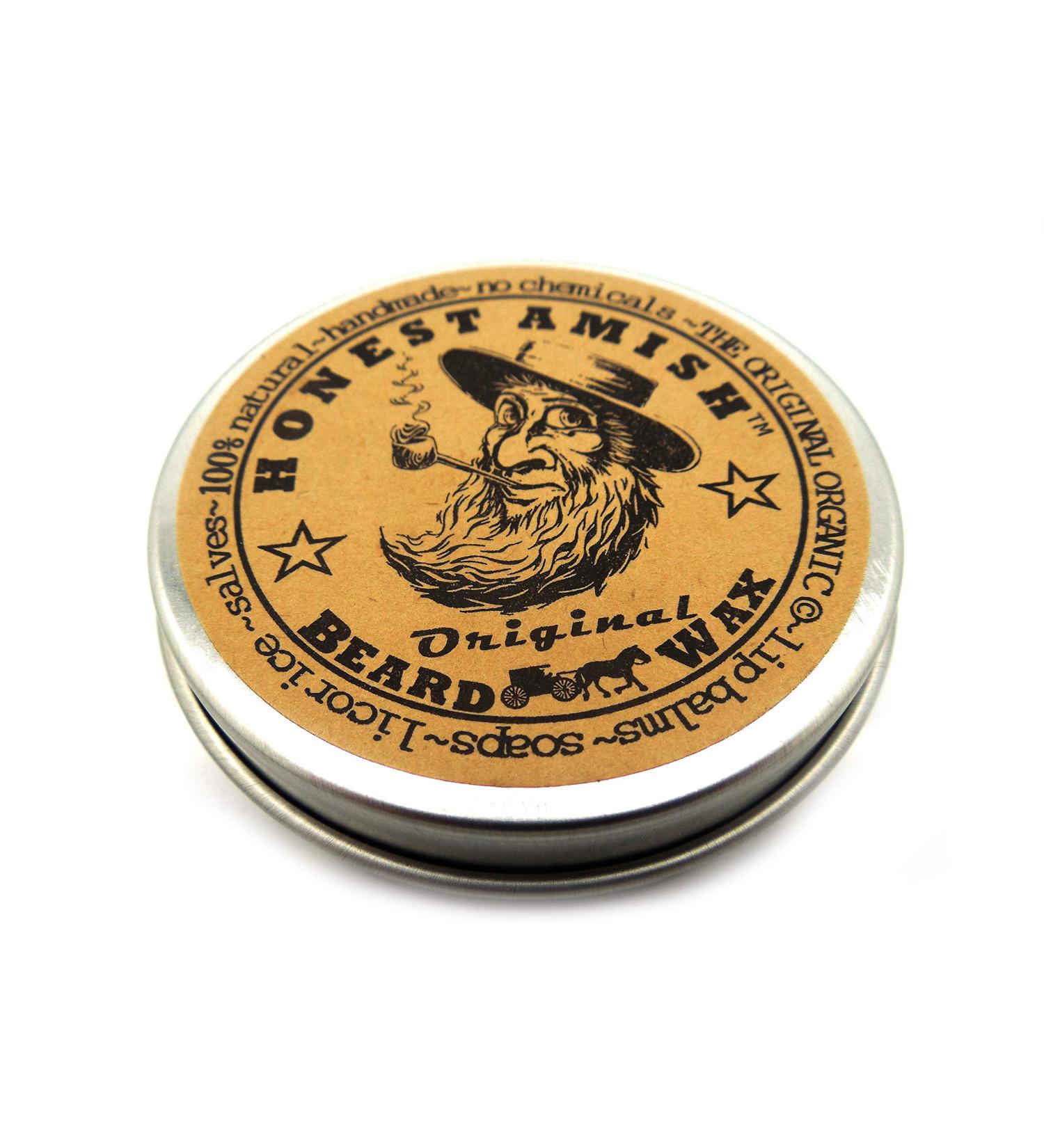 Honest Amish Original Beard Wax - 2 oz- All Natural & Organic - Buy Online on GoSupps.com