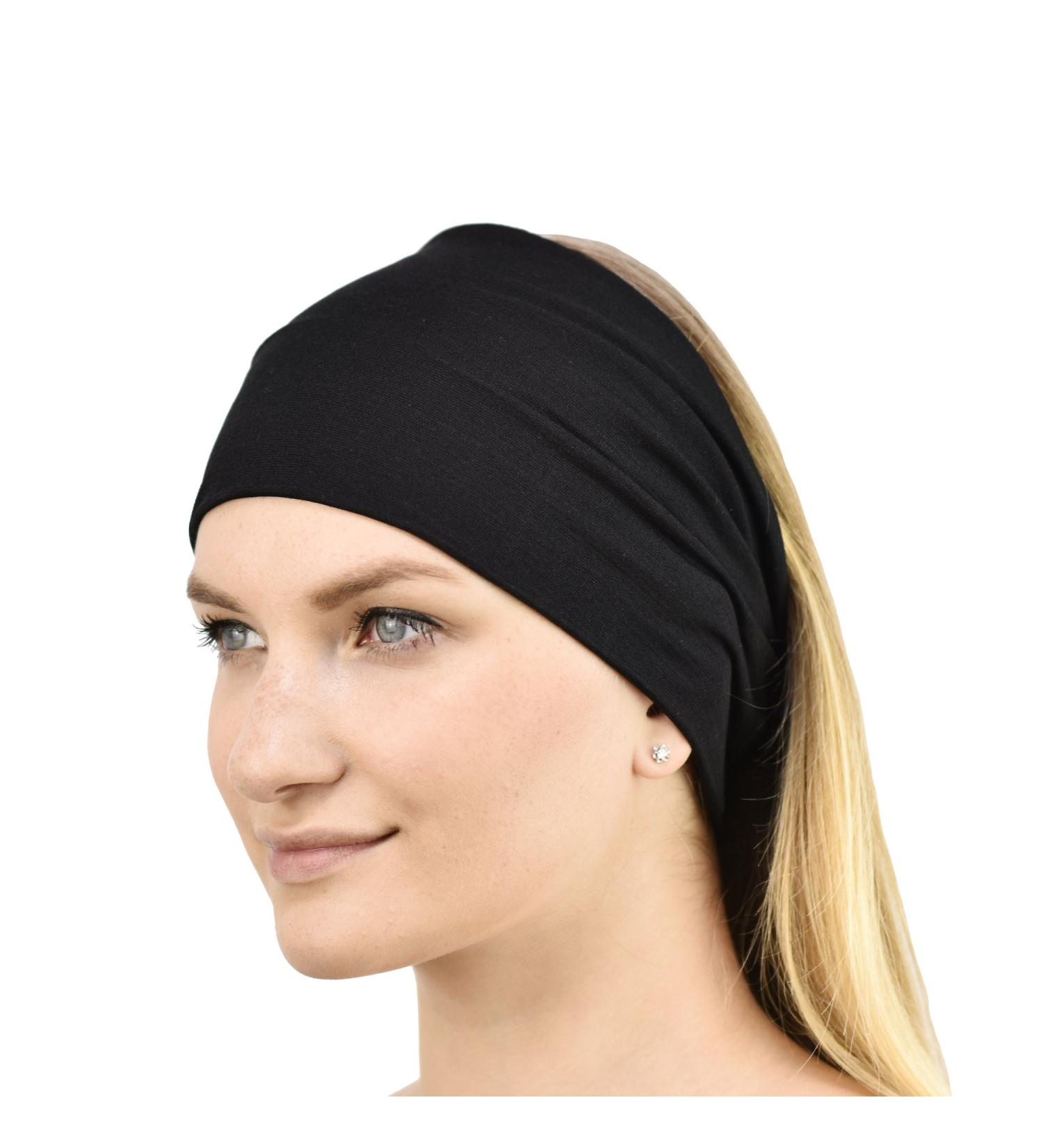 Jasmine Silk Bamboo Headband unisex size One size Black