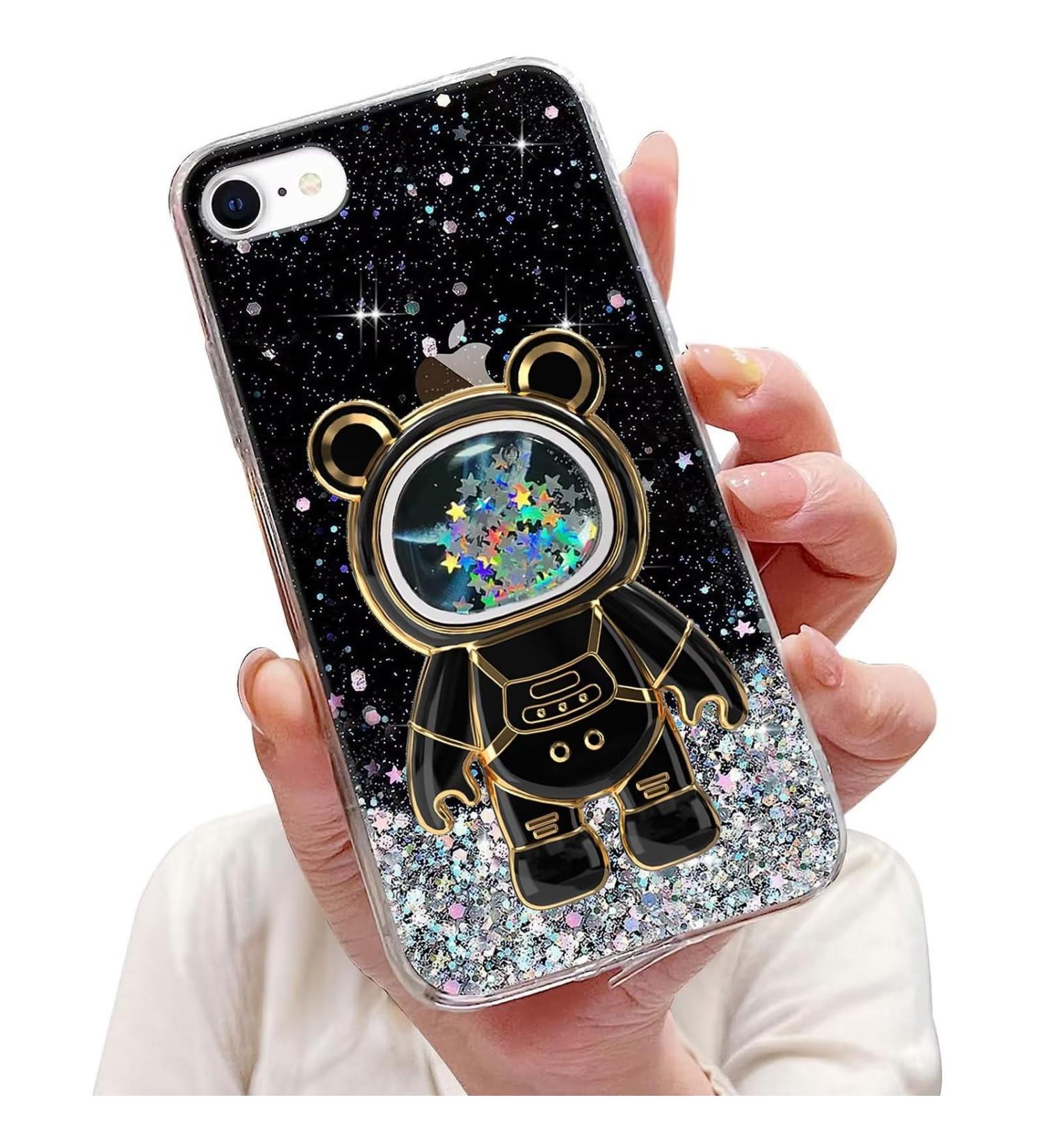 Buy Tivenfezk Nadoli iPhone 6 Plus/6s Plus Glitter Astronaut Stand Case - Soft Silicone Hidden Stand & Caricature Design | International Shipping Available - Buy Online on GoSupps.com