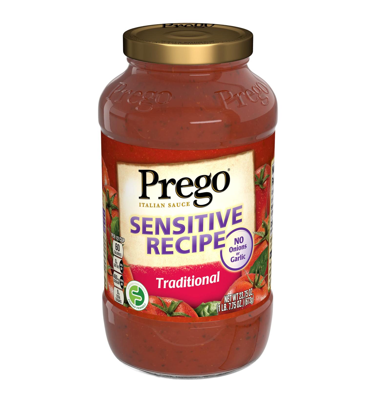 Prego Pasta Sensitive Recipe Traditional Tomato Sauce 142.5 Oz - Pack of 6 - Buy Online on GoSupps.com