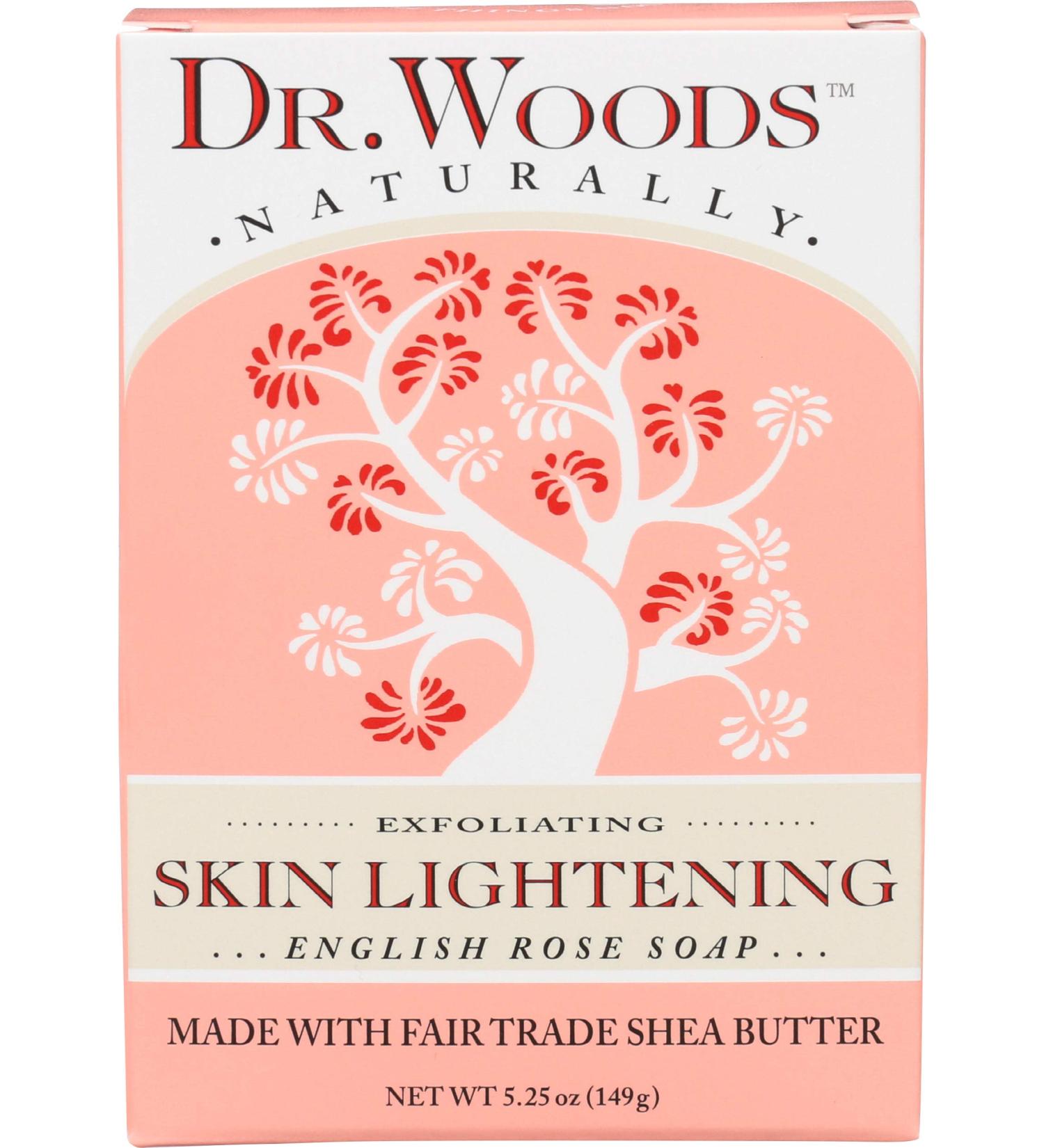 Dr. Woods English Rose Soap - Skin Lightening 5.25 oz | Natural Radiance - Buy Online on GoSupps.com