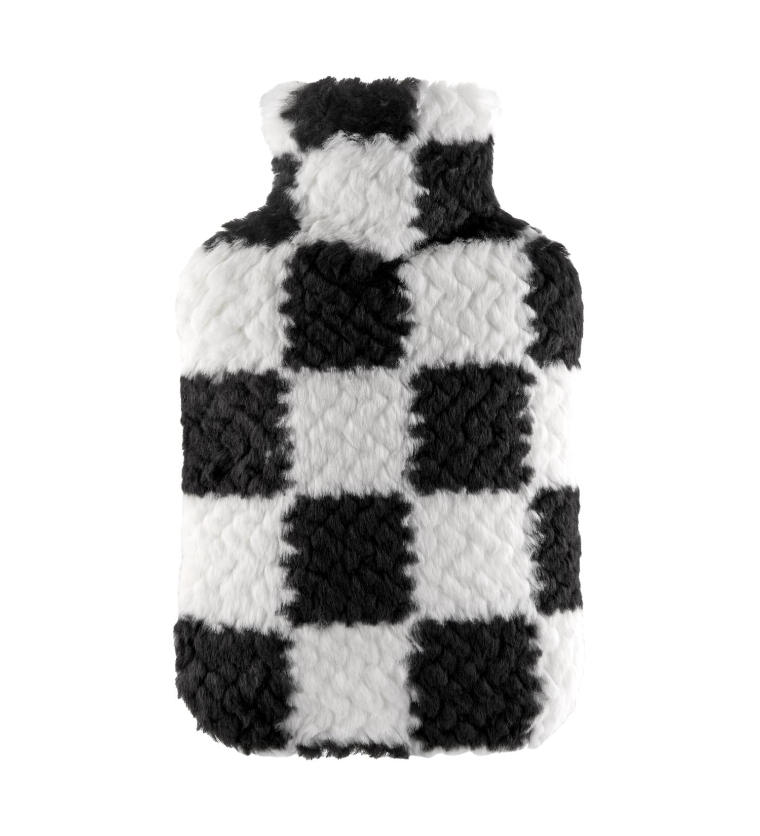 Samply 2L Hot Water Bottle with Soft Furry Cover - Neck, Back, and Waist Warmth and Comfort - Perfect Gift for Birthday, Christmas, Father's & Mother's Day (Black) - Buy Online on GoSupps.com