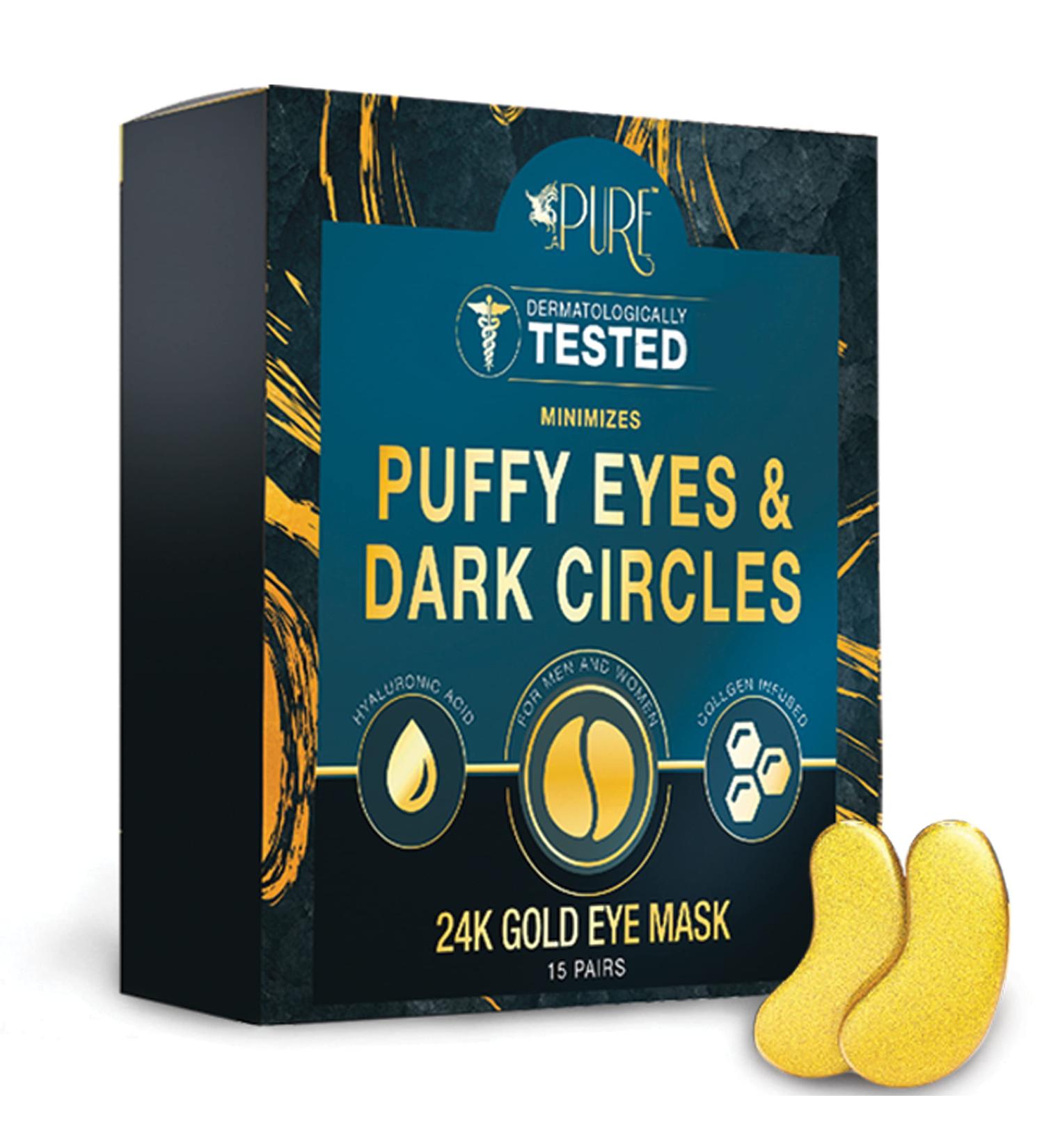LA PURE 24K Gold Eye Treatment Masks - Revitalize & Brighten - 15 Pairs - Buy Online on GoSupps.com