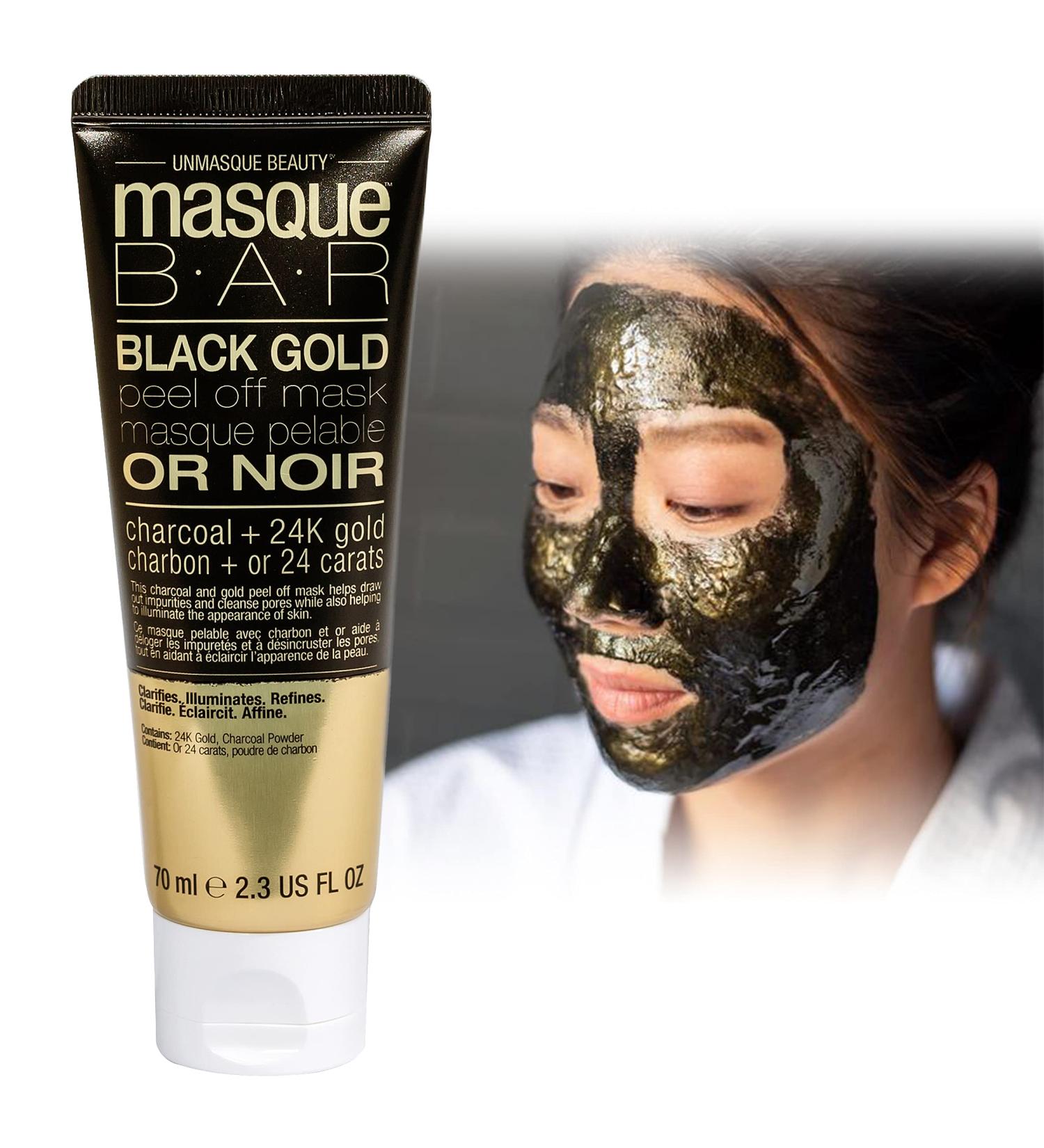 Buy Masque Bar Black Gold Peel Off Mask - 2.3 oz | Revitalize & Glow - International Shipping Available - Buy Online on GoSupps.com