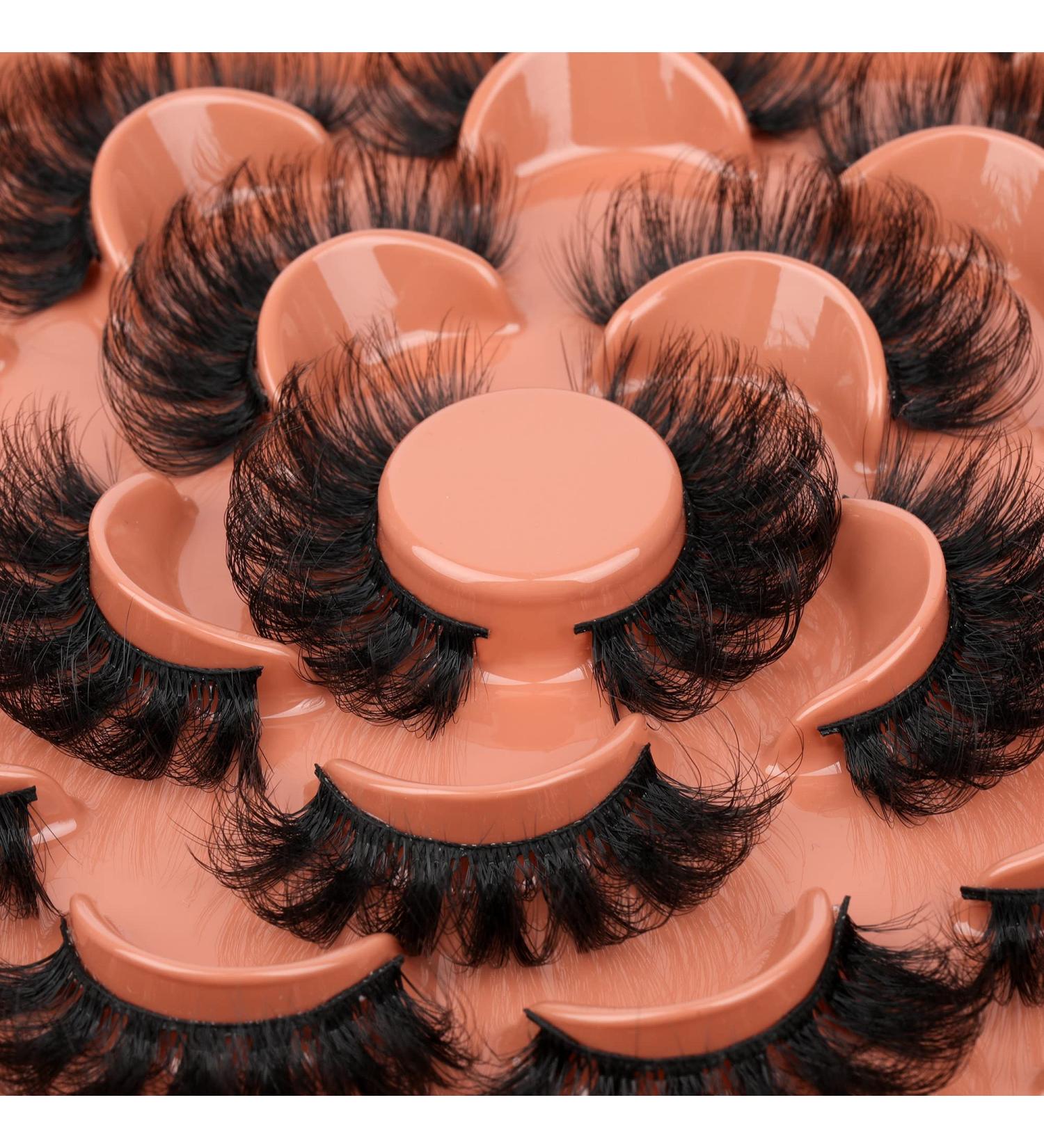 20mm Fluffy C Curl Faux Mink False Eyelashes - Dramatic Extensions Look | Eefofnn - Buy Online on GoSupps.com