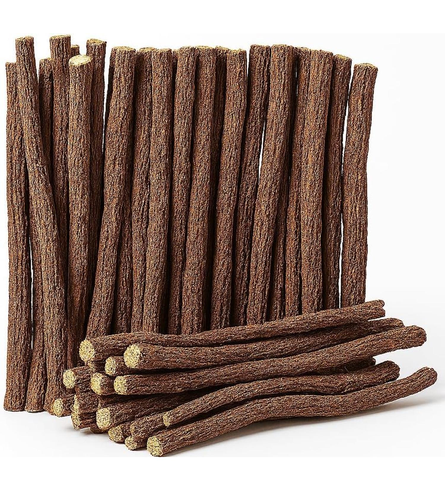 Chewing Sticks for Human Quit Smoking Support - 1 lb - Organic Natural Licorice Root African Herbal Oral Chewing Cleanser Teeth Whitening Sweet Wood Sap Craving Control Support Glycyrrhiza - Buy Online on GoSupps.com