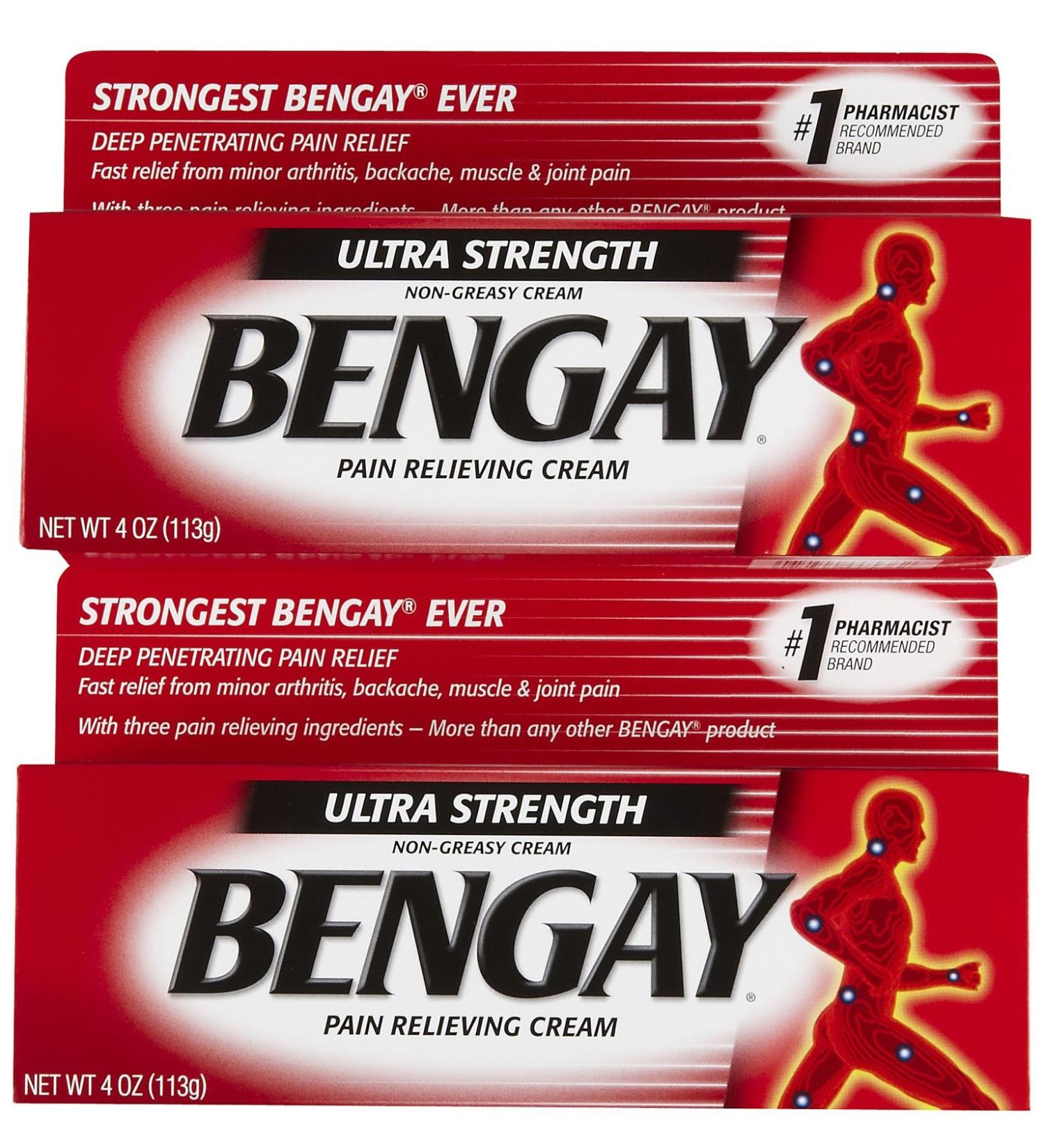 Bengay Ultra Strength Pain Relieving Cream 2 pk - Non-Greasy Formula - Buy Online on GoSupps.com