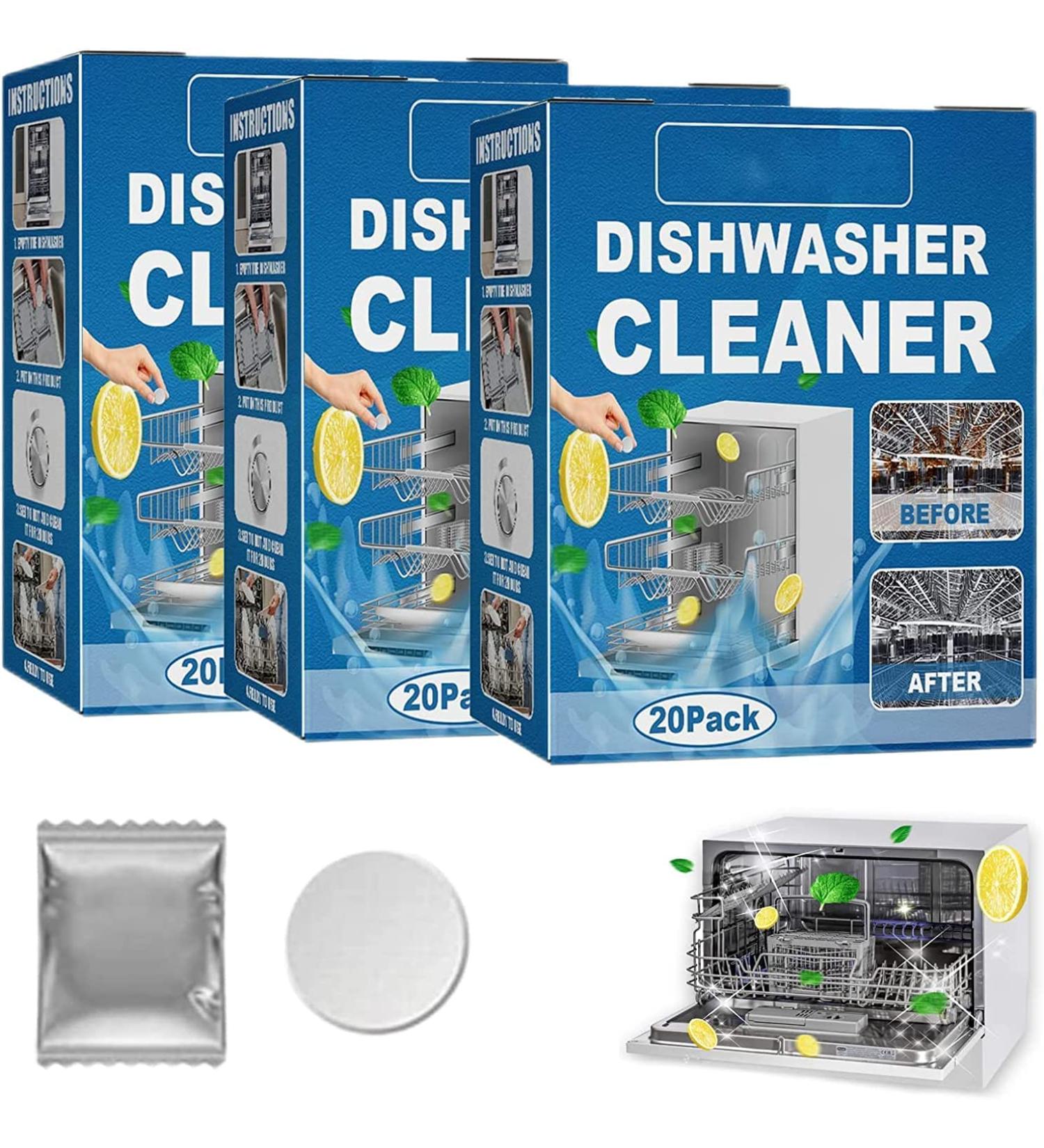 Dishwasher Tablets Dishwasher Cleaning Tablets Removes Limescale Build Up Dishwasher Cleaner for Kitchen Tableware Care (3box) - Buy Online on GoSupps.com