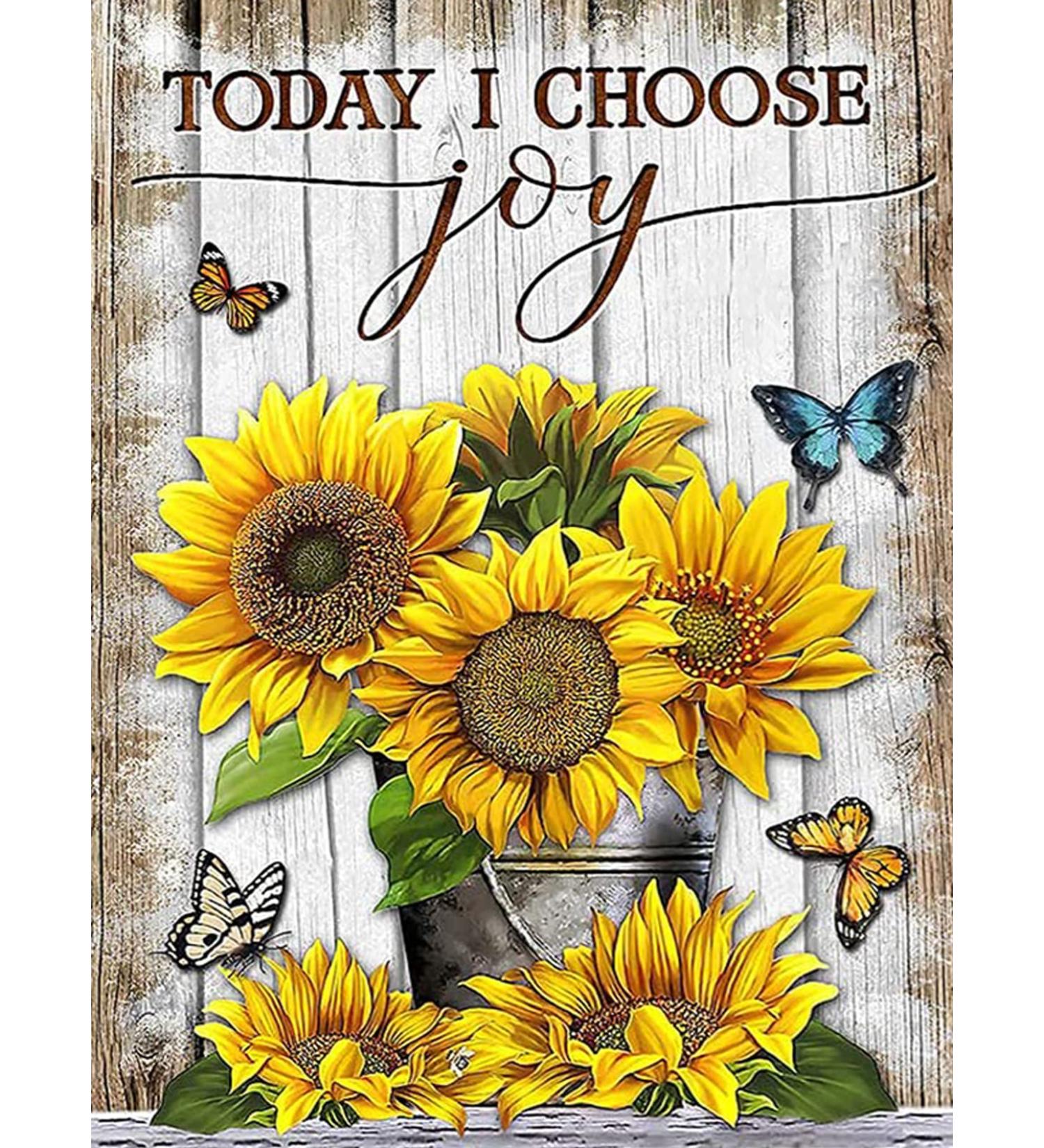 Sunflower Cross Stitch Kit for Adults - Beginner Friendly 11CT Stamped Cross-Stitch Kit - Needlepoint Crafts - 11.8x15.7inch - Buy Online on GoSupps.com