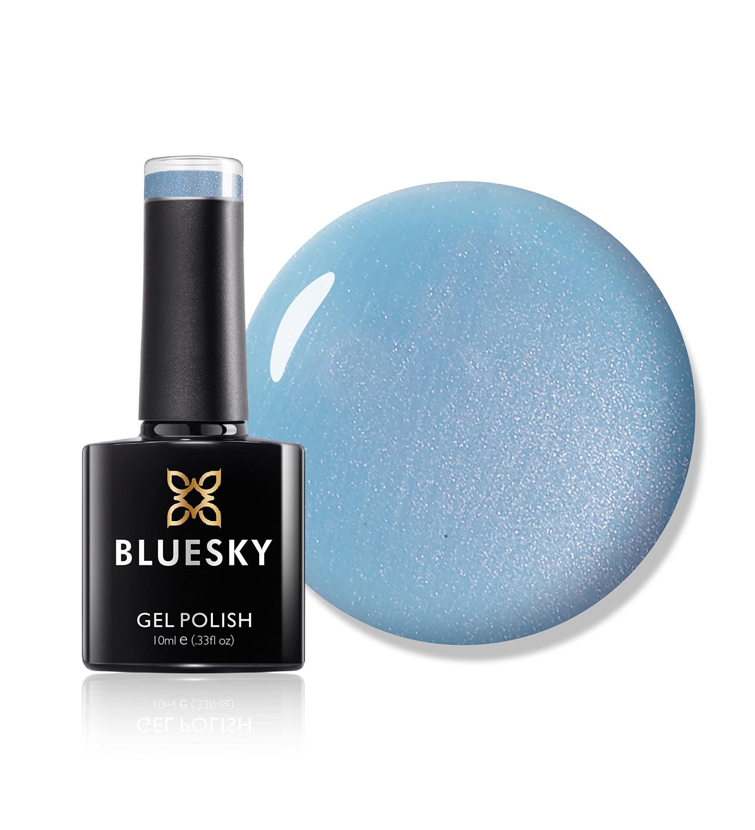 Bluesky Gel Nail Polish Azure Wish 80549 Blue Cerulean Light Long Lasting Chip Resistant 10 ml (Requires Curing Under UV LED Lamp) - Buy Online on GoSupps.com