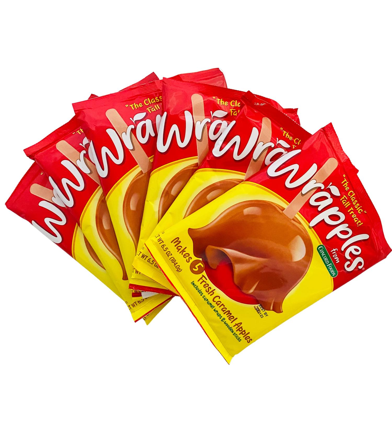 Concord Caramel Apple Wrap 6.05 Oz (Value 6 Pack) - Makes 30 Fresh Caramel Apples - Buy Online on GoSupps.com