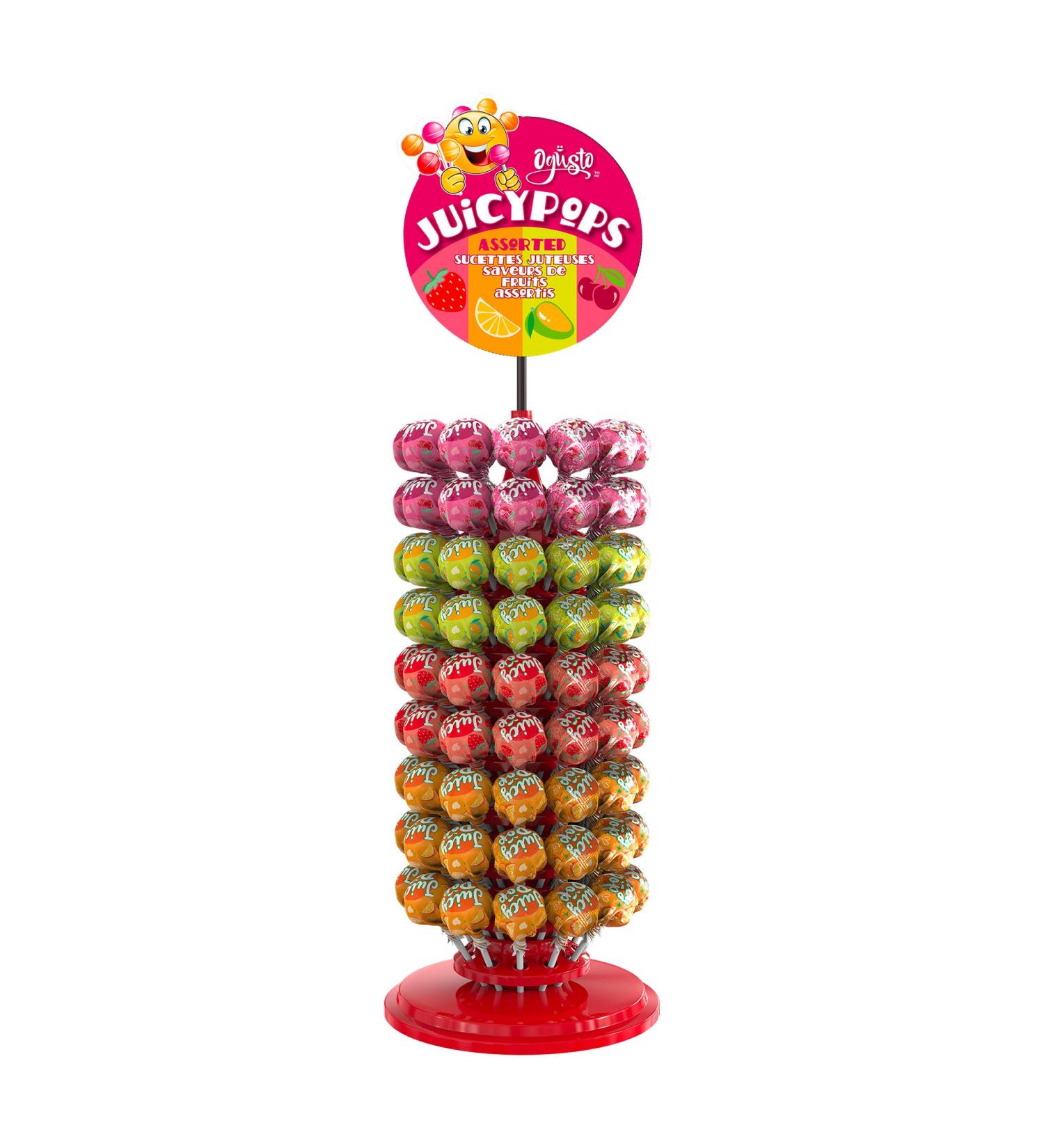 OGUSTO Juicy Lollipops Stand with 108 pops x 10g - Buy Online on GoSupps.com