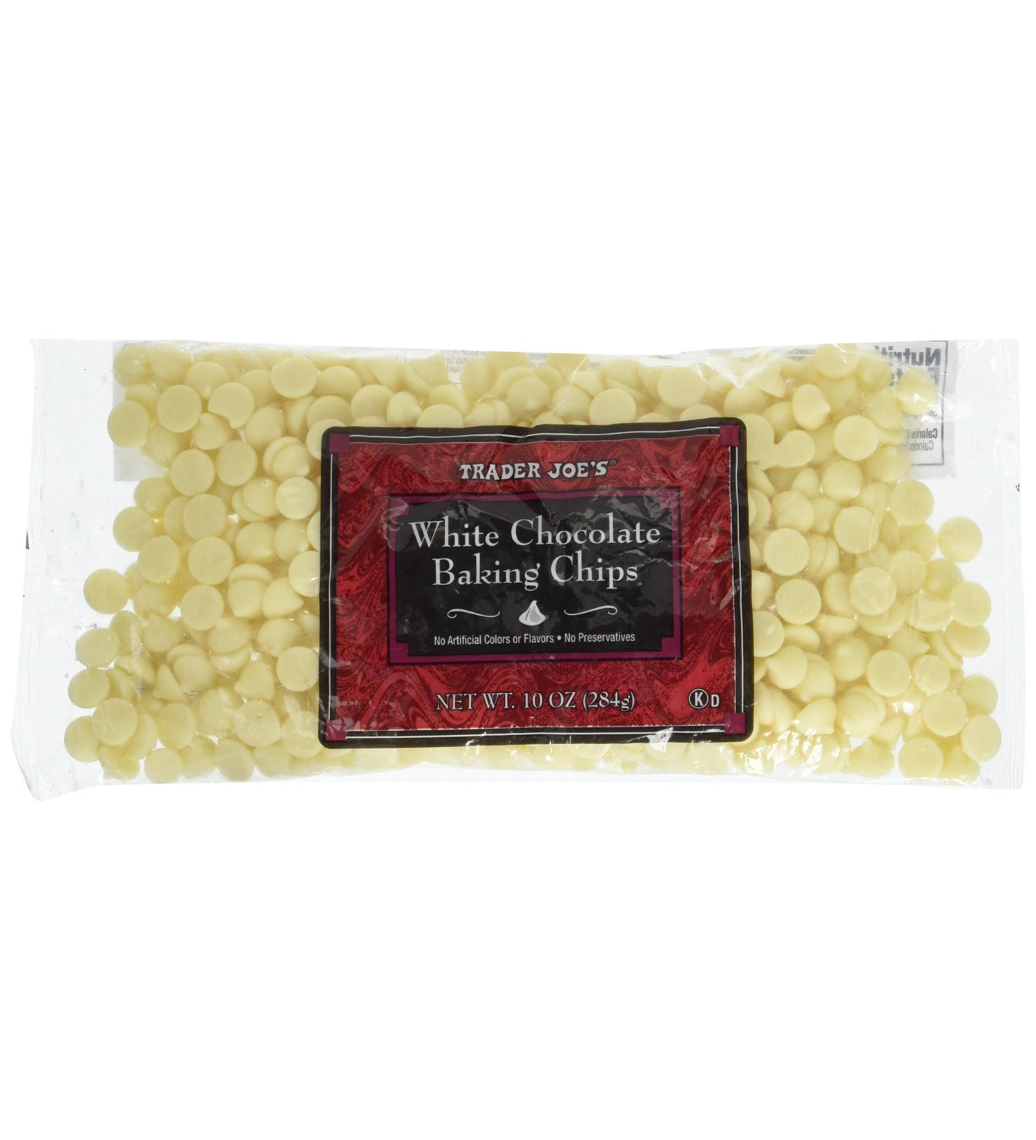 Trader Joe's White Chocolate Baking Chips - Premium Quality Baking Ingredients - Buy Online on GoSupps.com