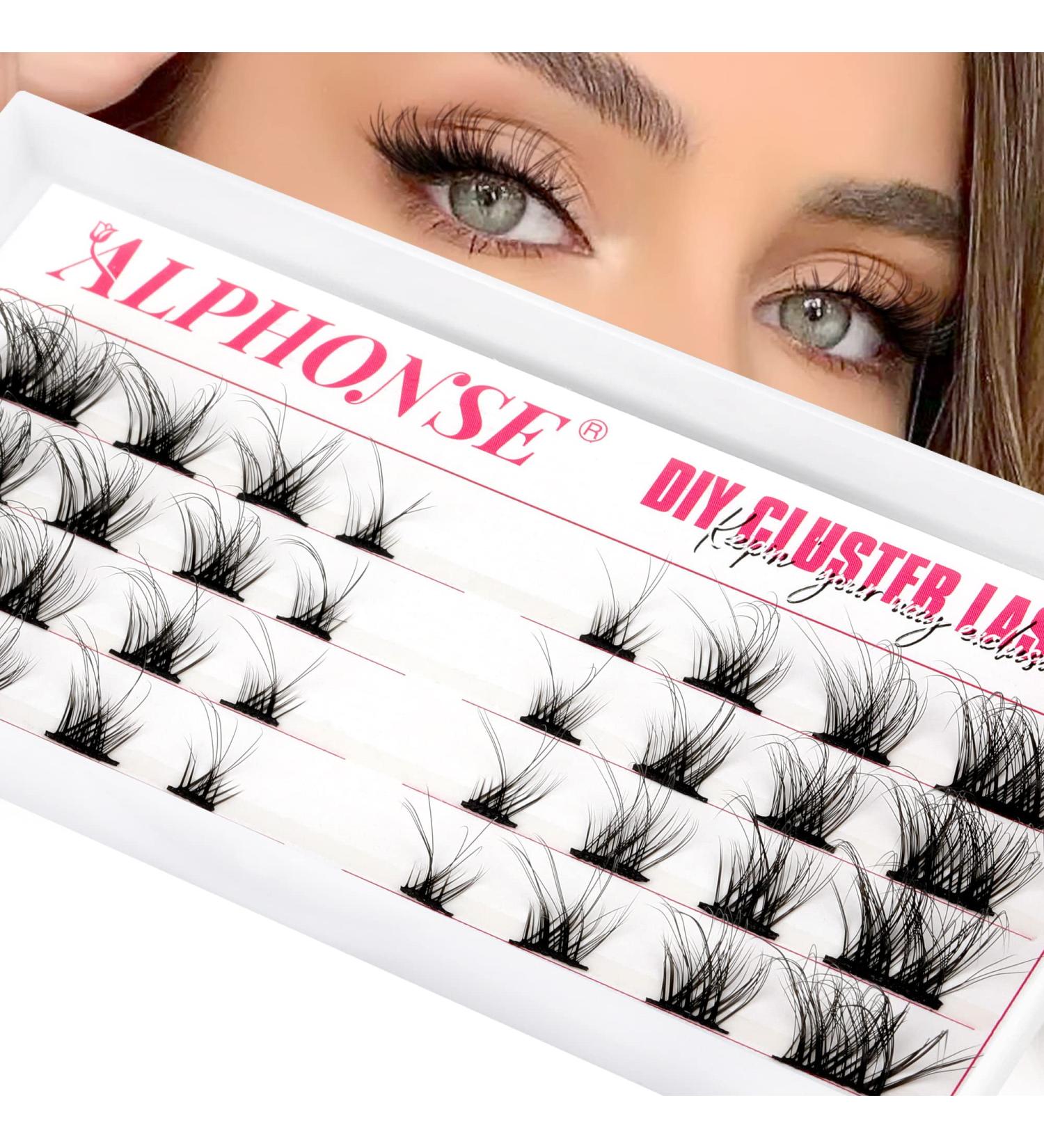ALPHONSE D Curl Russian Individual Cluster Lash Clusters - Fluffy Natural DIY Cat Eye Extensions - Buy Online on GoSupps.com