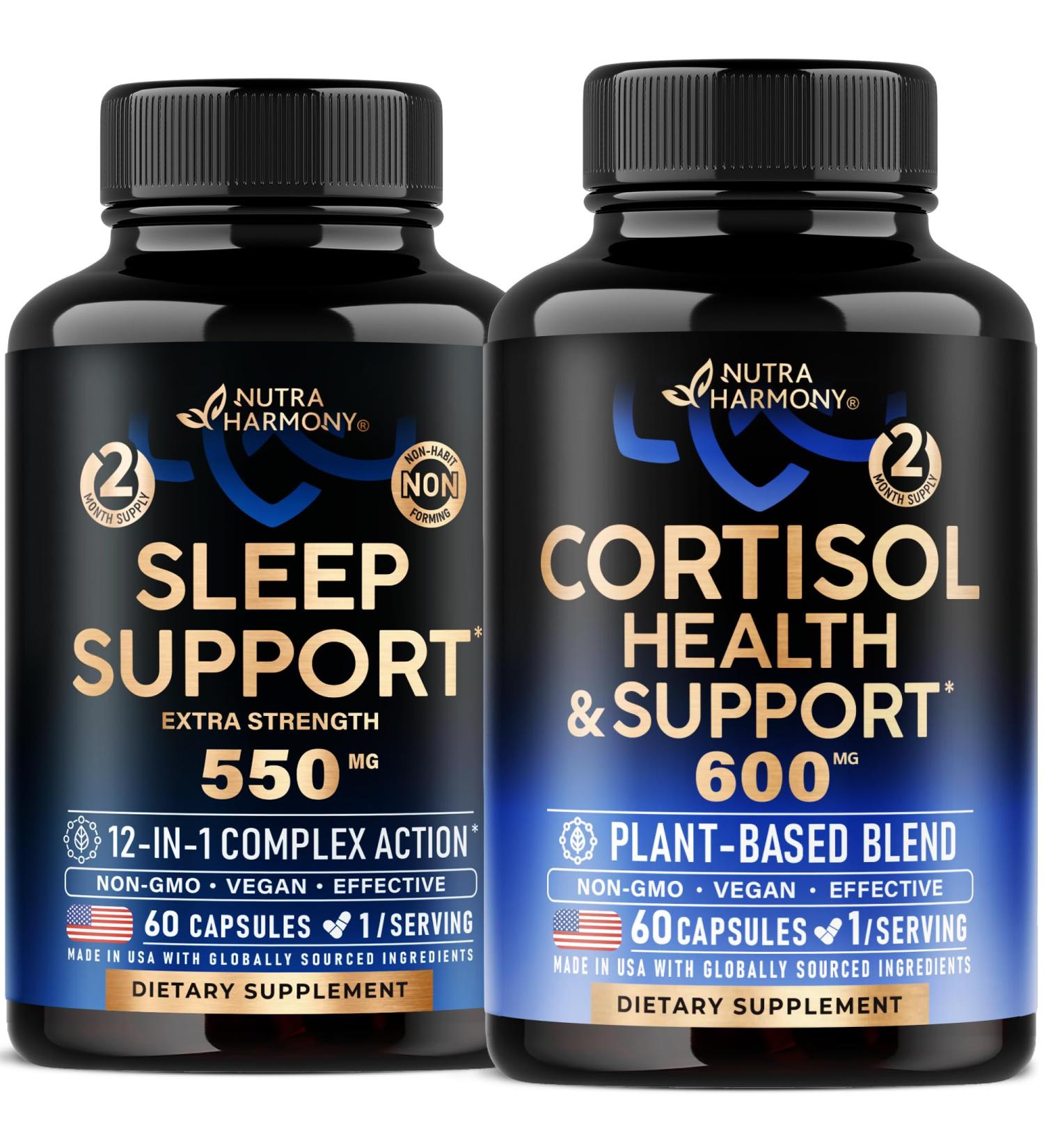 NUTRAHARMONY Cortisol & Sleep Support Capsules