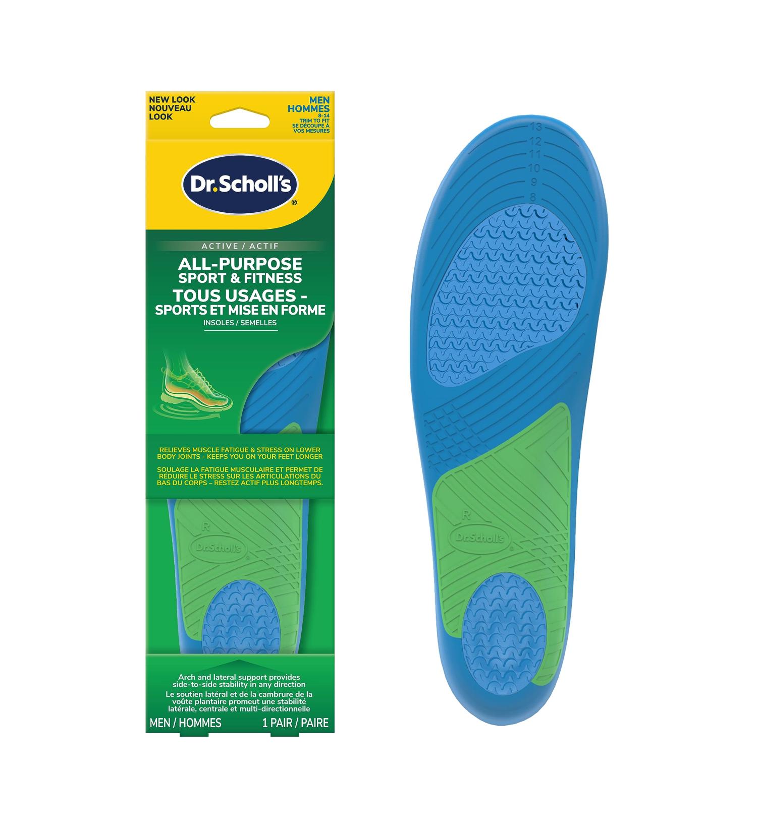 Dr. Scholl's All-Purpose Sport & Fitness Comfort Insoles Men's 1 Pair Trim to Fit Sport Insole Men's - Buy Online on GoSupps.com